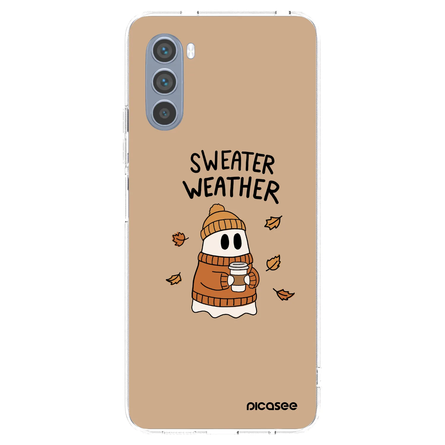 Picasee silikonski prozorni ovitek za Motorola Moto G62 - Sweater ghost