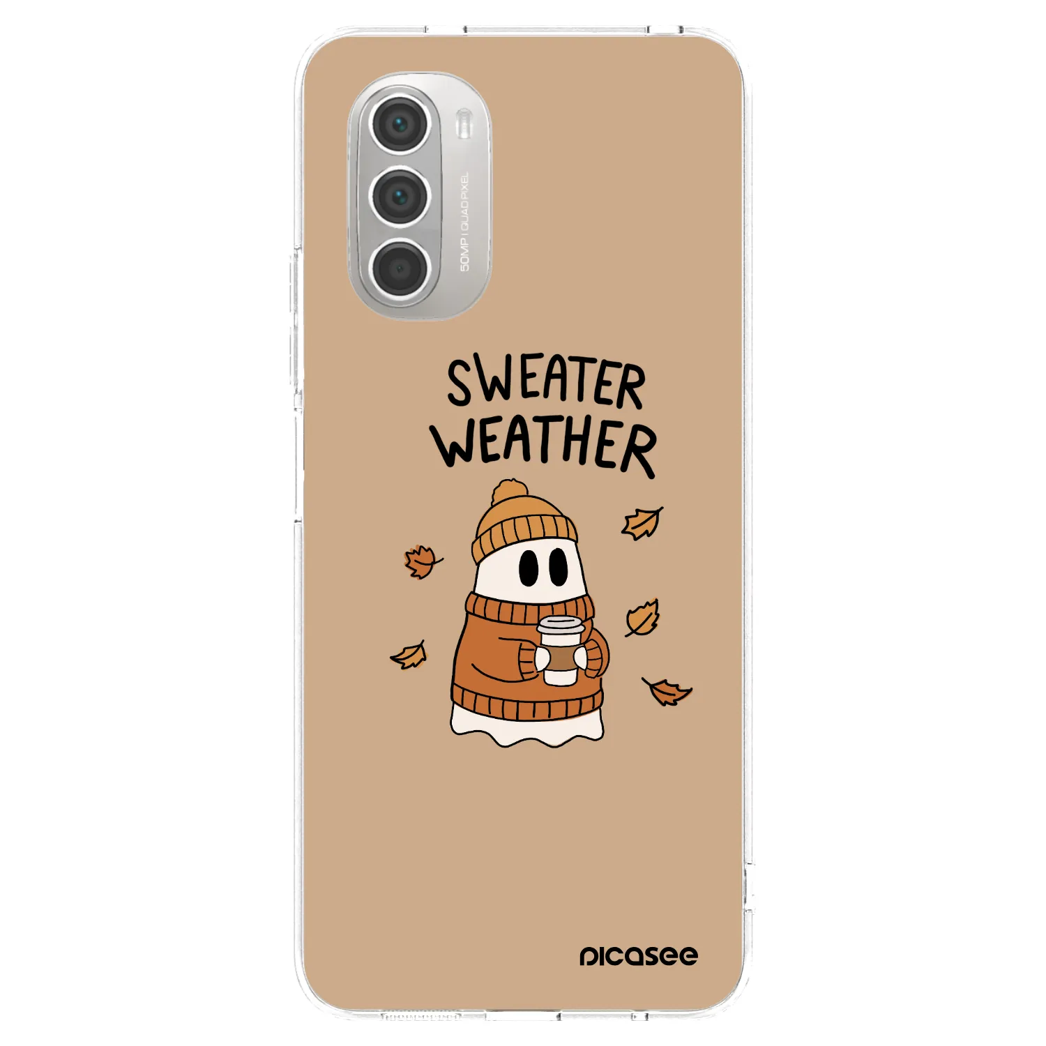 Picasee silikonski prozorni ovitek za Motorola Moto G51 - Sweater ghost