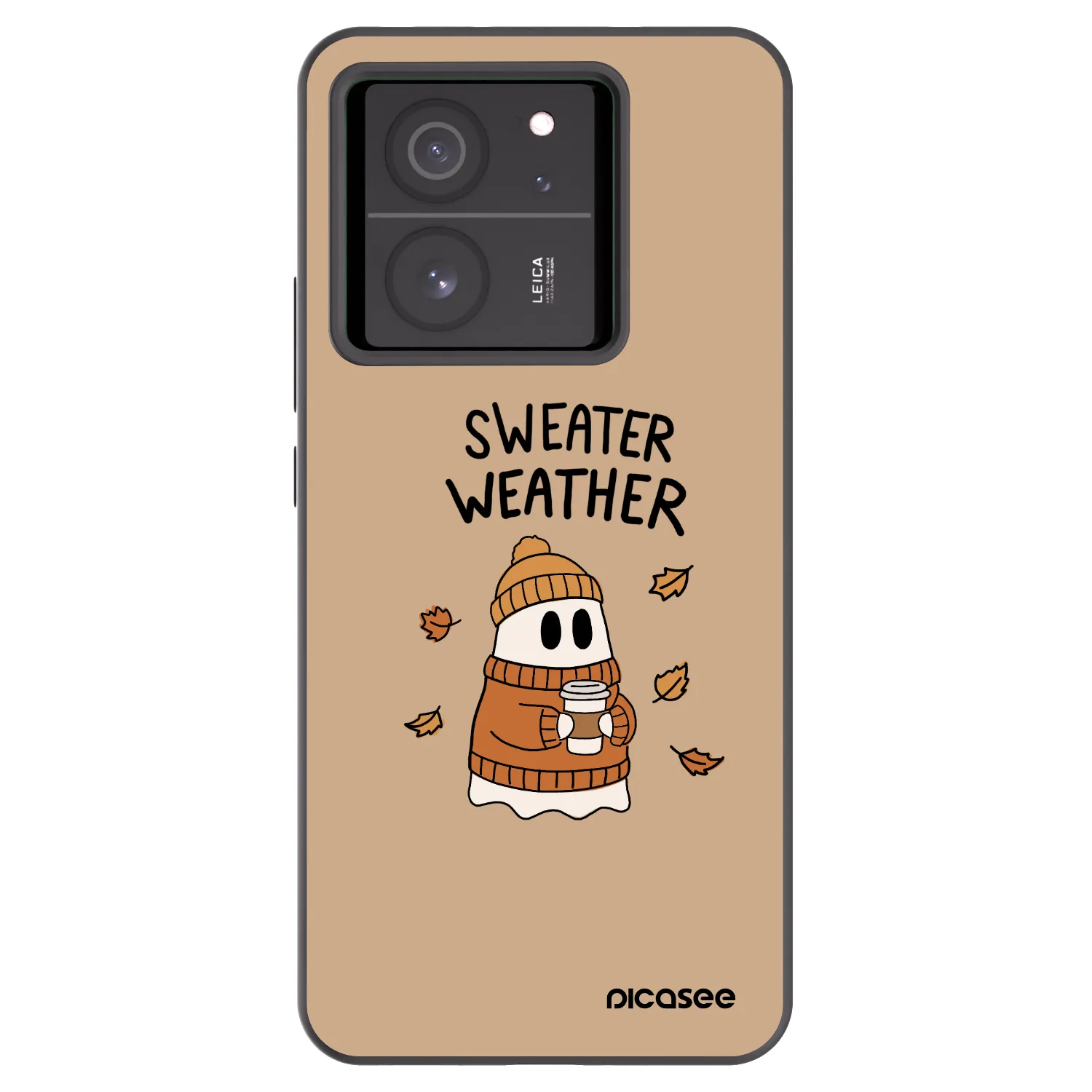 Picasee silikonski črni ovitek za Xiaomi 13T - Sweater ghost