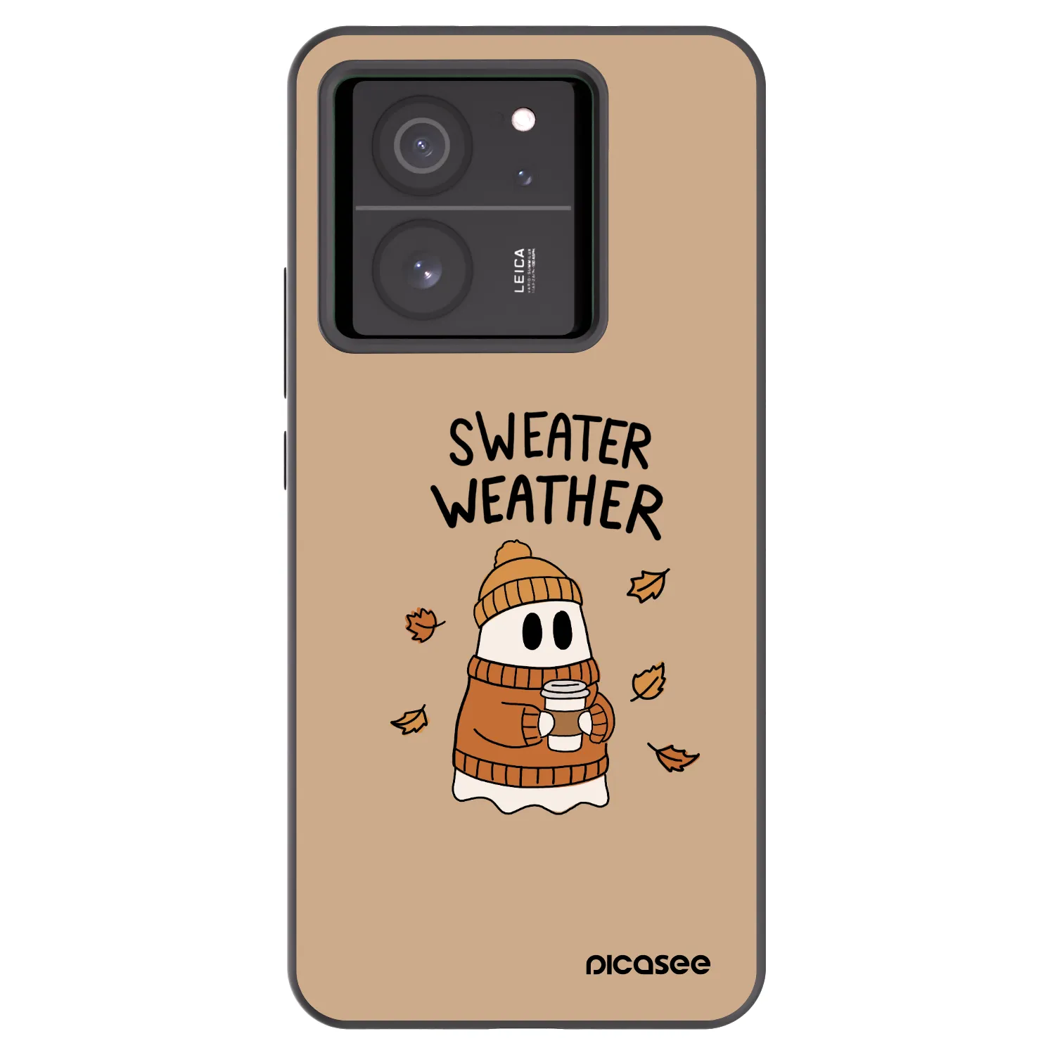Picasee silikonski črni ovitek za Xiaomi 13T Pro - Sweater ghost