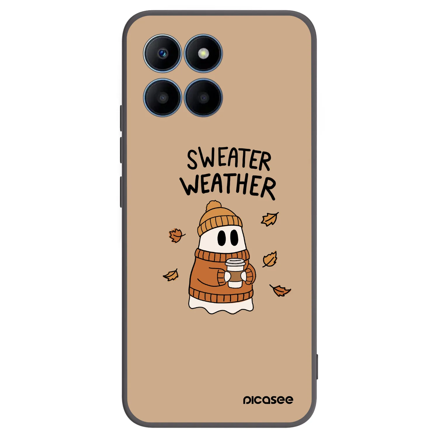 Picasee silikonski črni ovitek za Honor 70 Lite - Sweater ghost