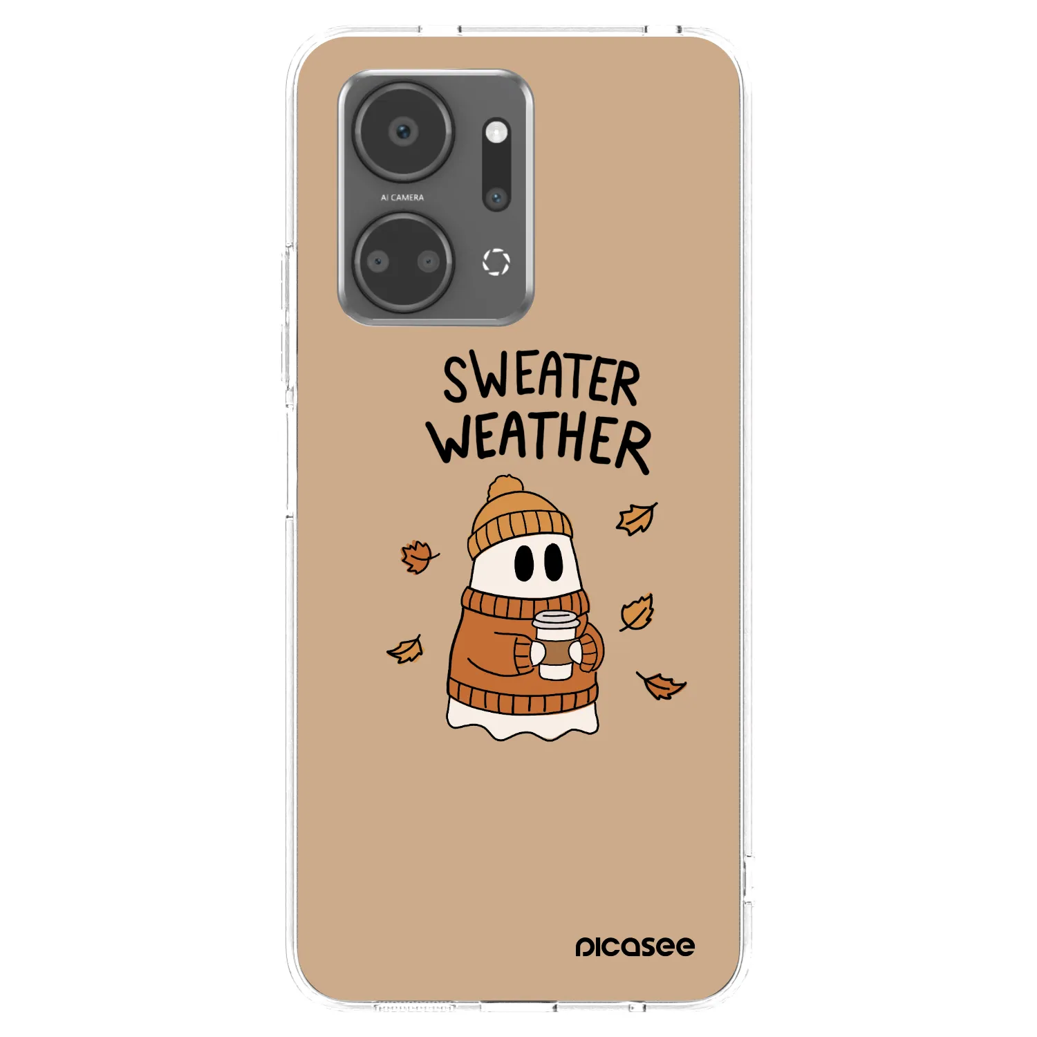 Picasee silikonski prozorni ovitek za Honor X7a - Sweater ghost