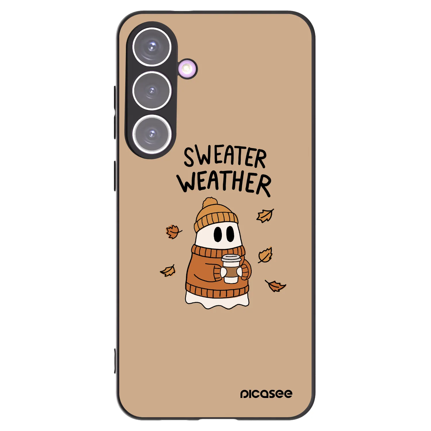 Picasee silikonski črni ovitek za Samsung Galaxy S24+ S926B 5G - Sweater ghost