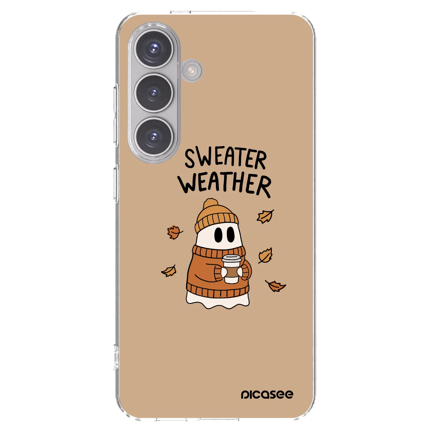 Picasee silikonski prozorni ovitek za Samsung Galaxy S24 S921B 5G - Sweater ghost