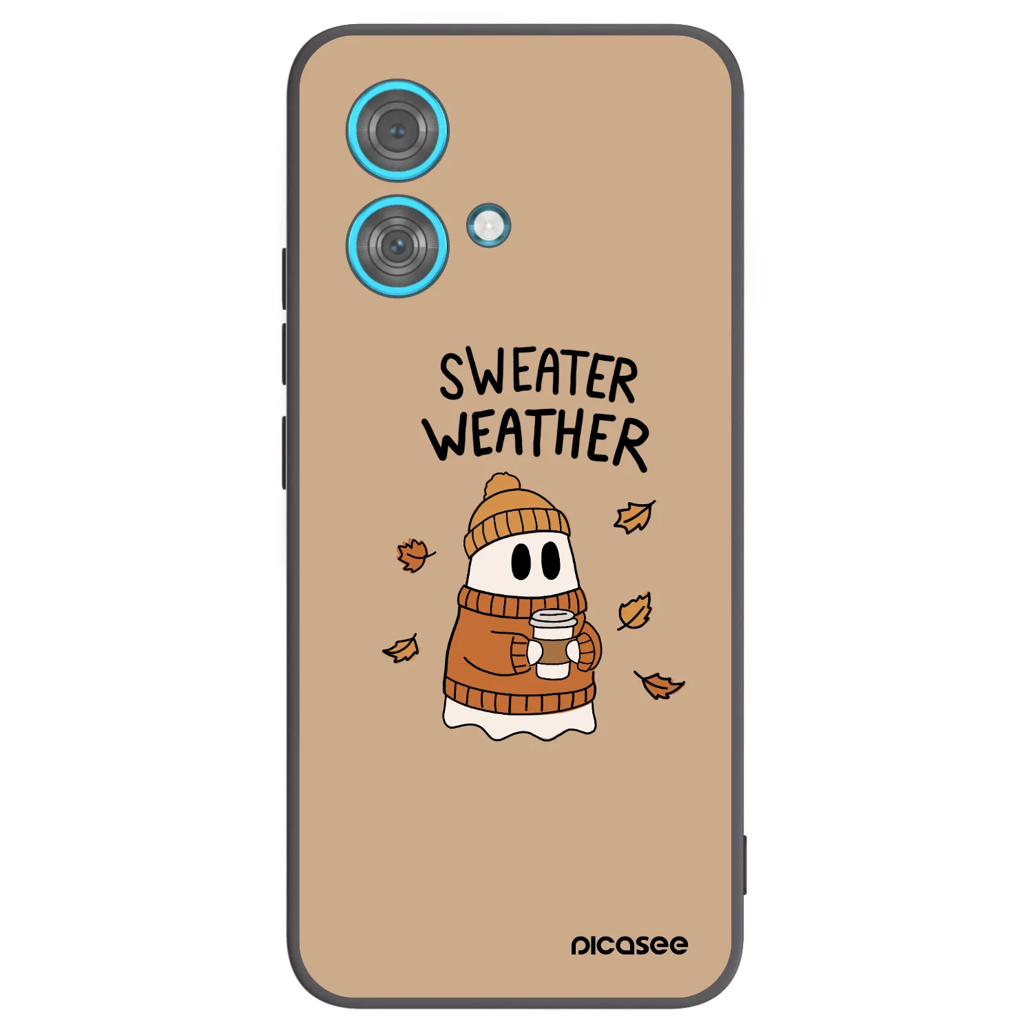 Picasee silikonski črni ovitek za Motorola Edge 40 Neo - Sweater ghost