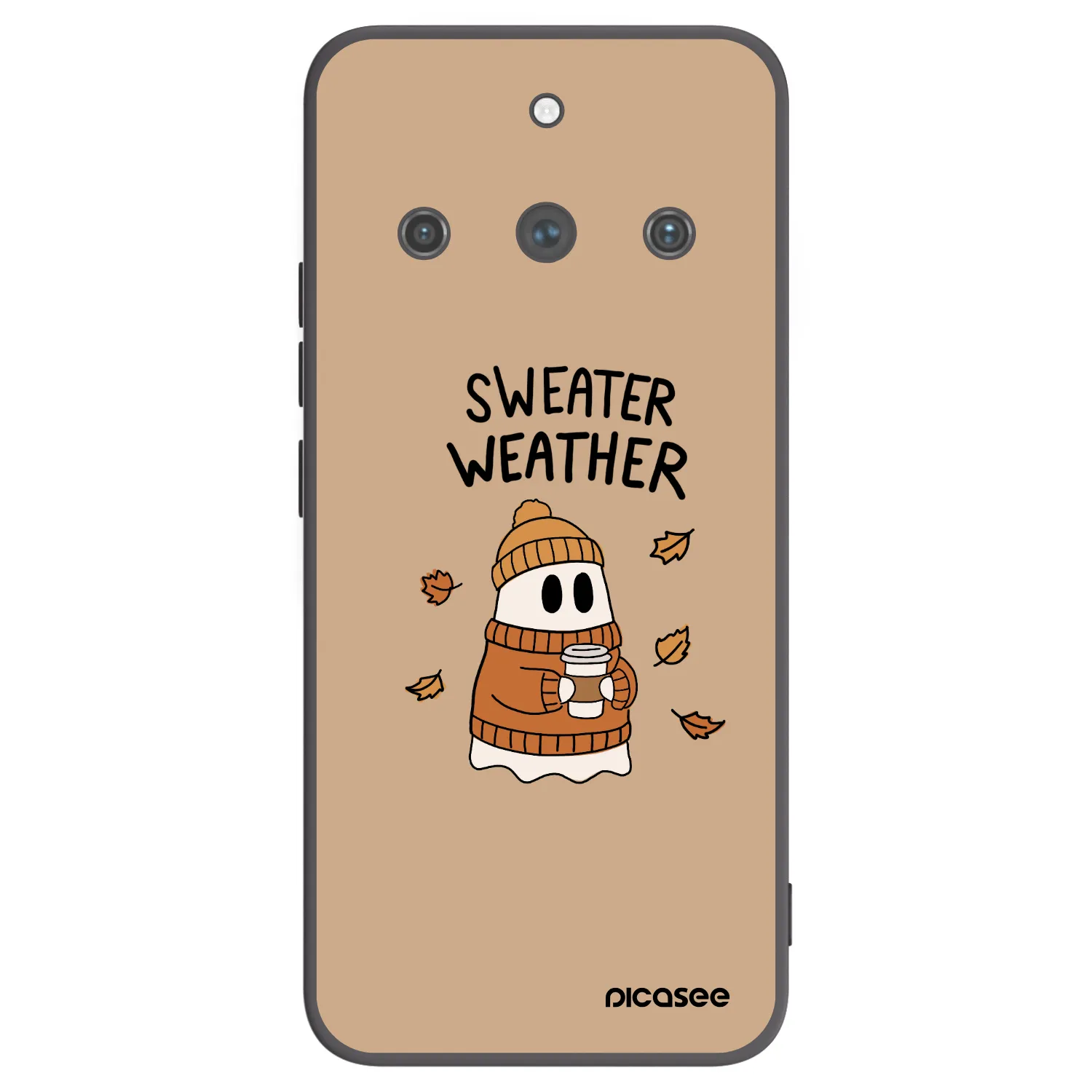 Picasee silikonski črni ovitek za Realme 11 Pro+ - Sweater ghost