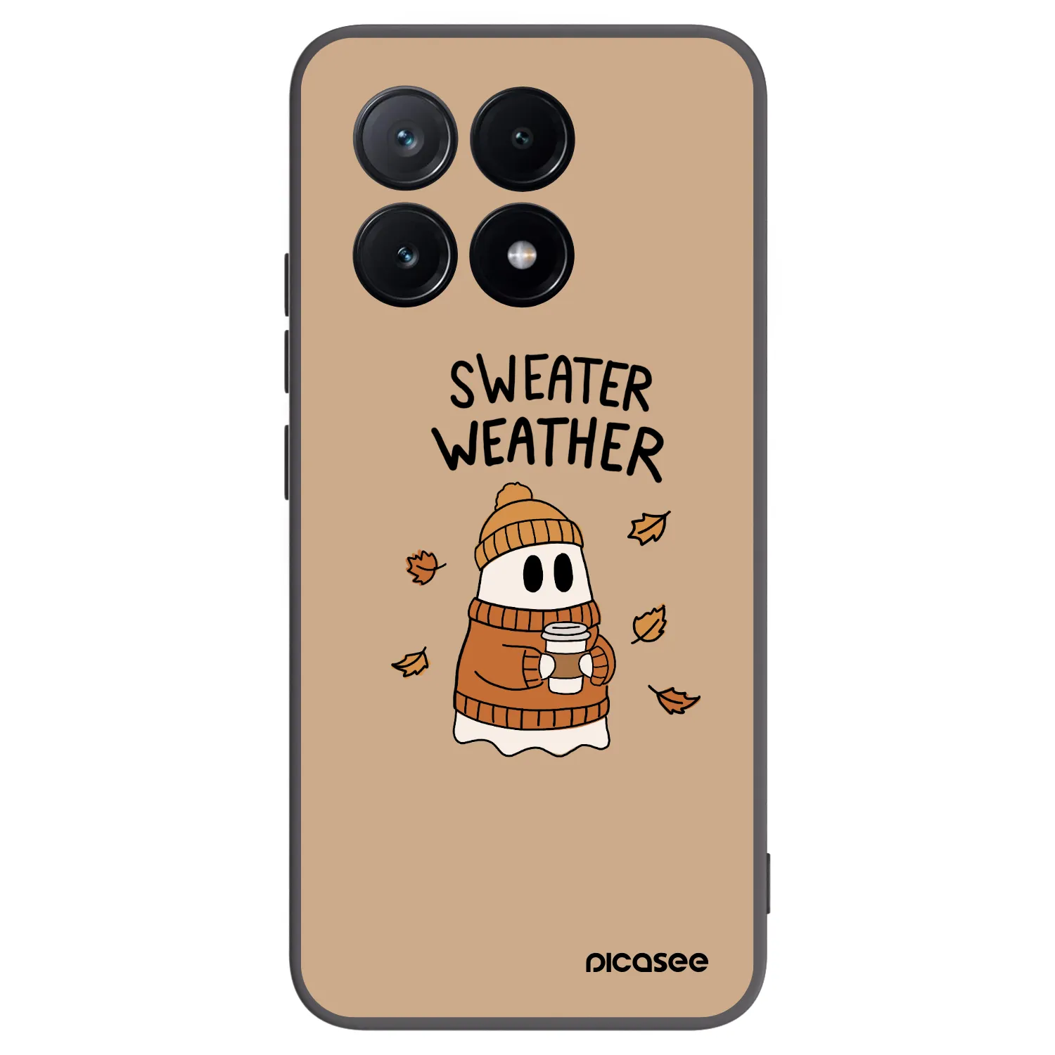Picasee silikonski črni ovitek za Xiaomi Poco X6 Pro - Sweater ghost
