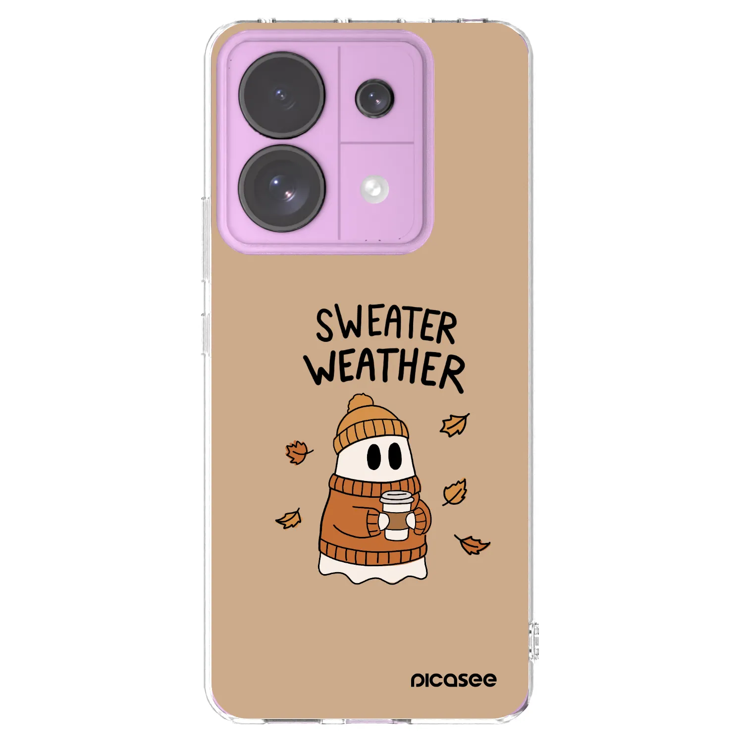 Picasee silikonski prozorni ovitek za Xiaomi Redmi Note 13 Pro 5G - Sweater ghost