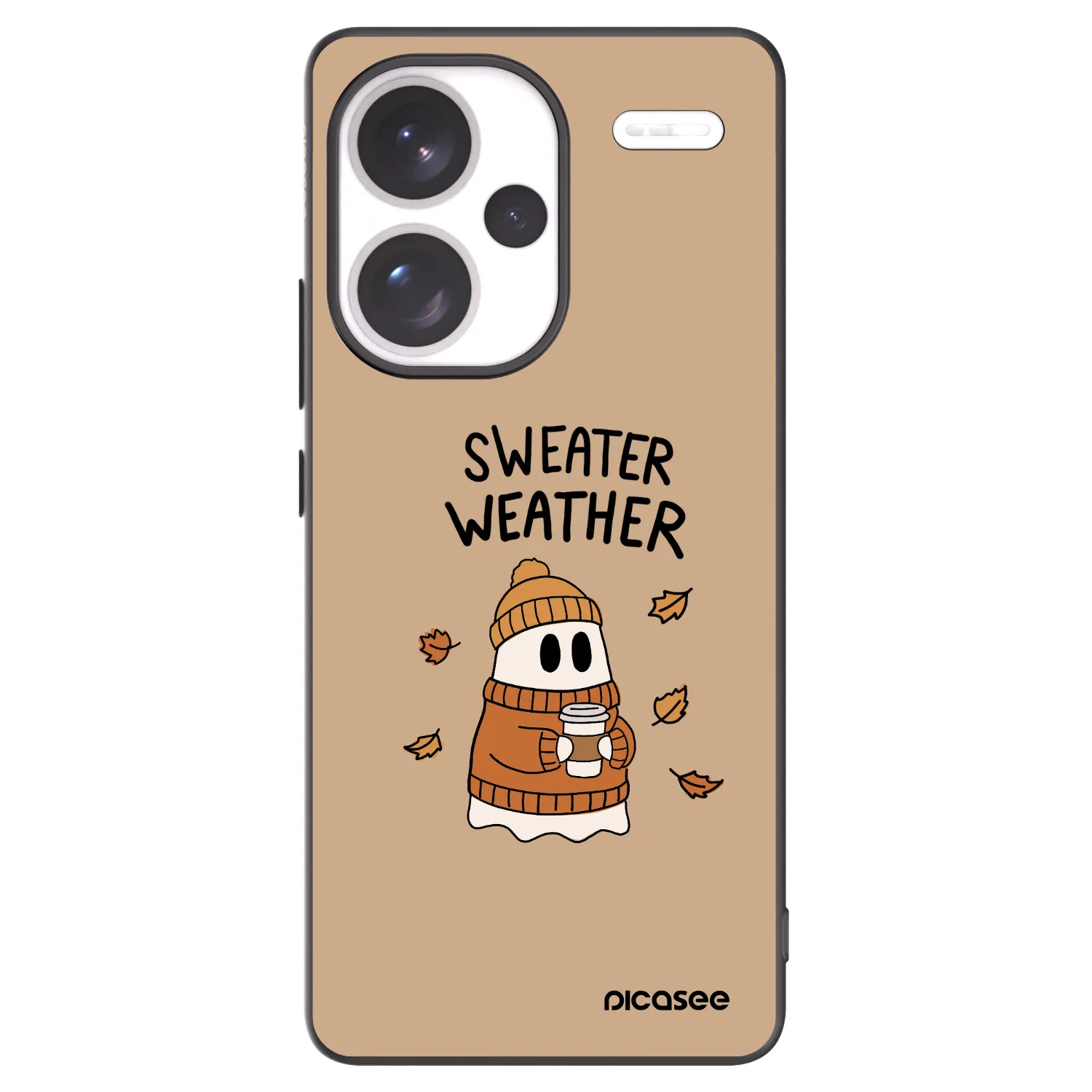 Picasee silikonski črni ovitek za Xiaomi Redmi Note 13 Pro+ 5G - Sweater ghost