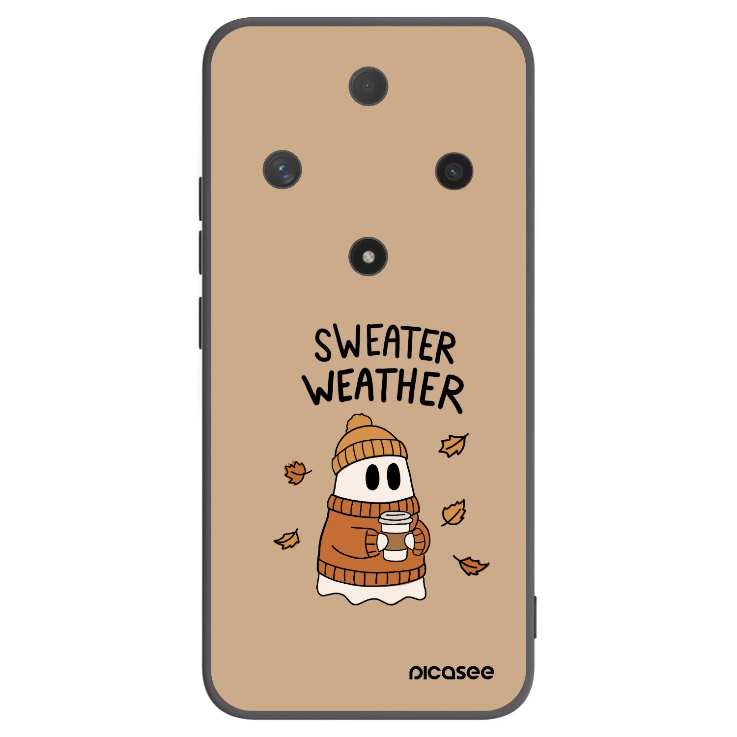 Picasee silikonski črni ovitek za Honor Magic6 Lite 5G - Sweater ghost