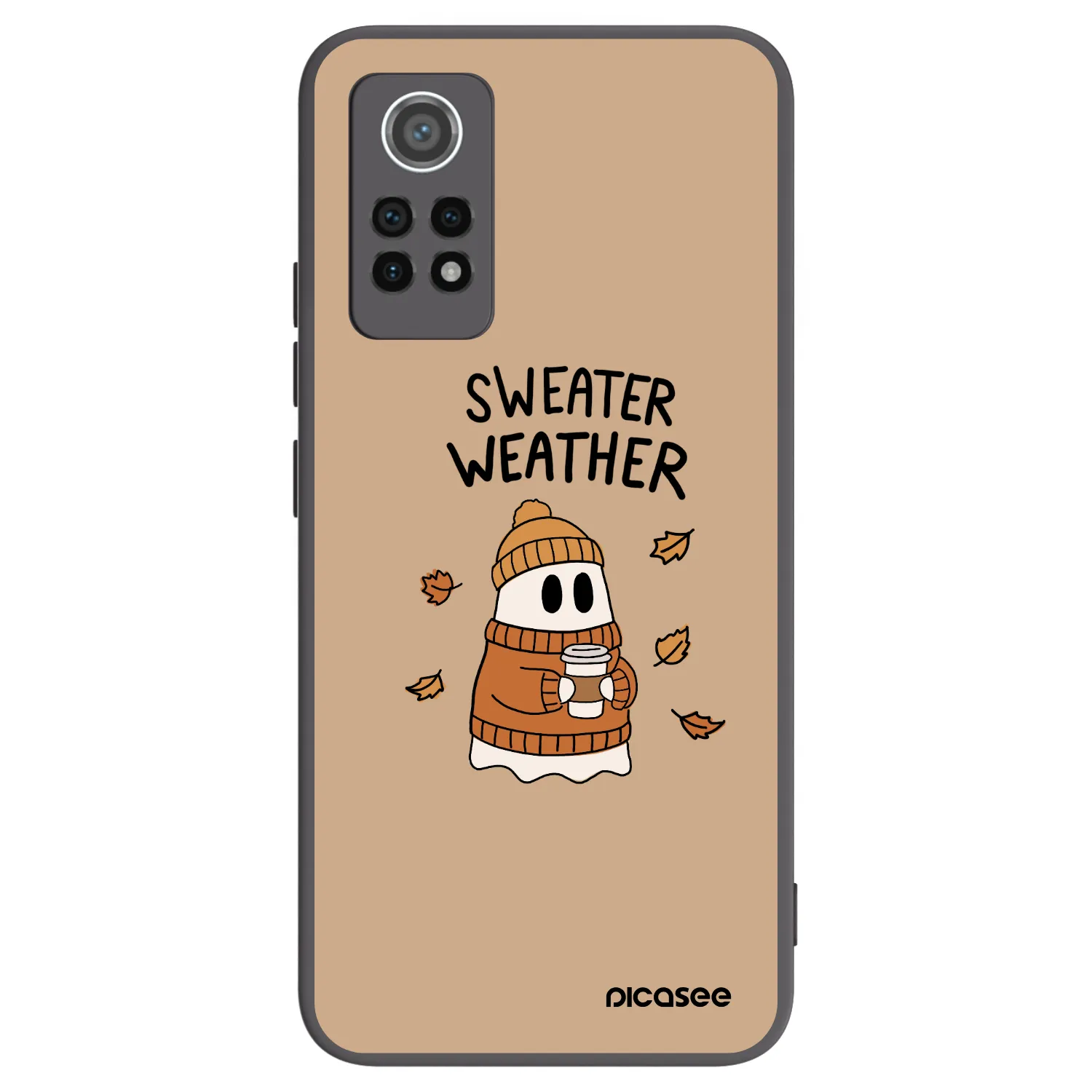 Picasee silikonski črni ovitek za Xiaomi Redmi Note 12 Pro 4G - Sweater ghost