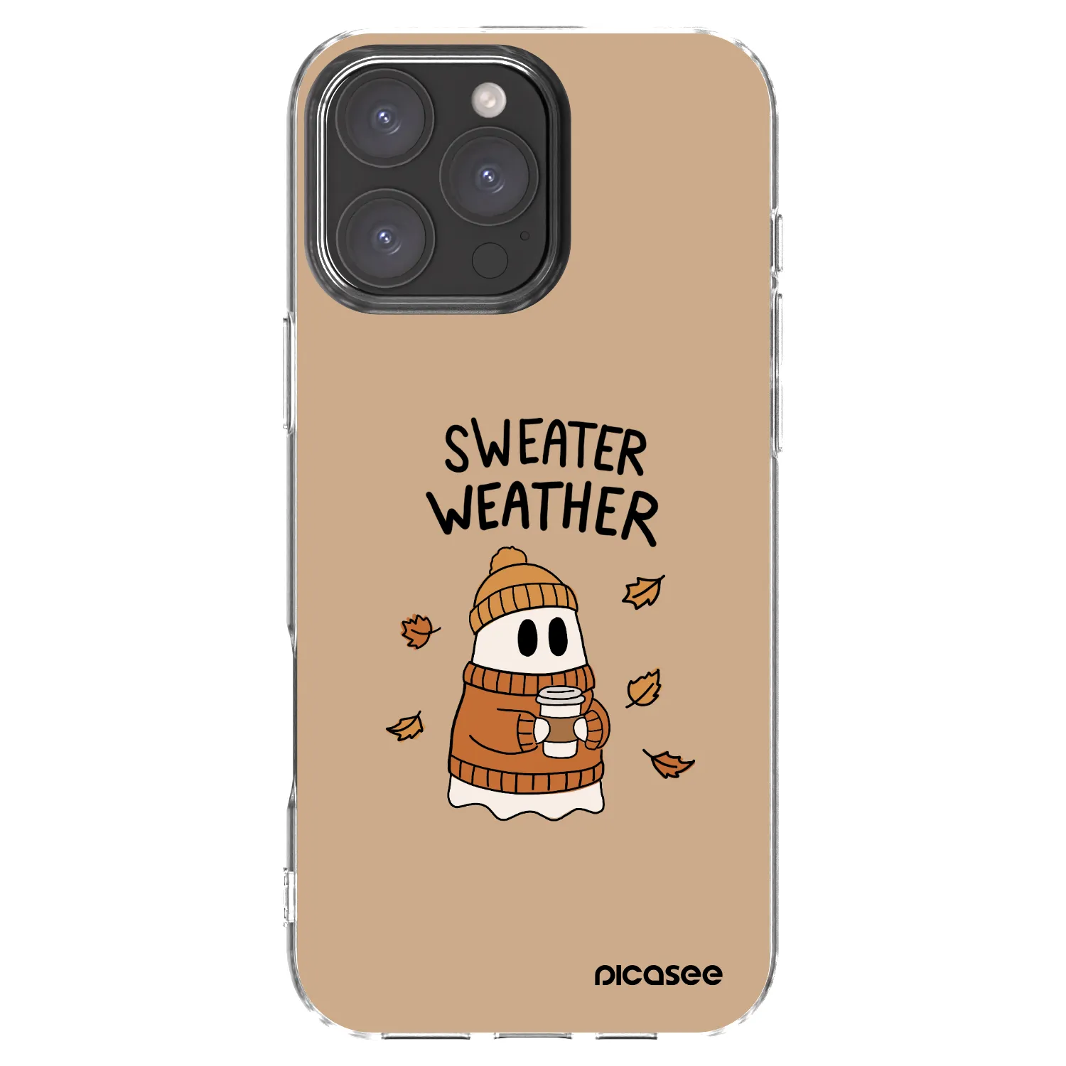 Picasee silikonski prozorni ovitek za Apple iPhone 16 Pro Max - Sweater ghost