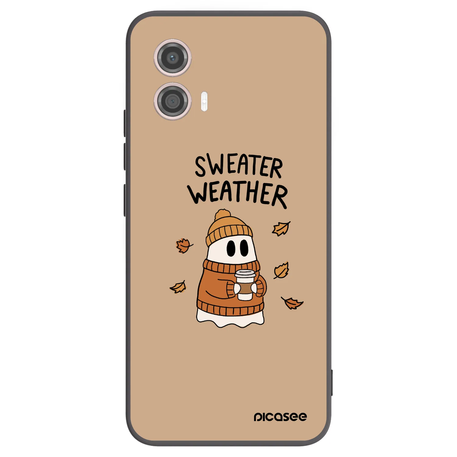 Picasee silikonski črni ovitek za Motorola Moto G53 5G - Sweater ghost