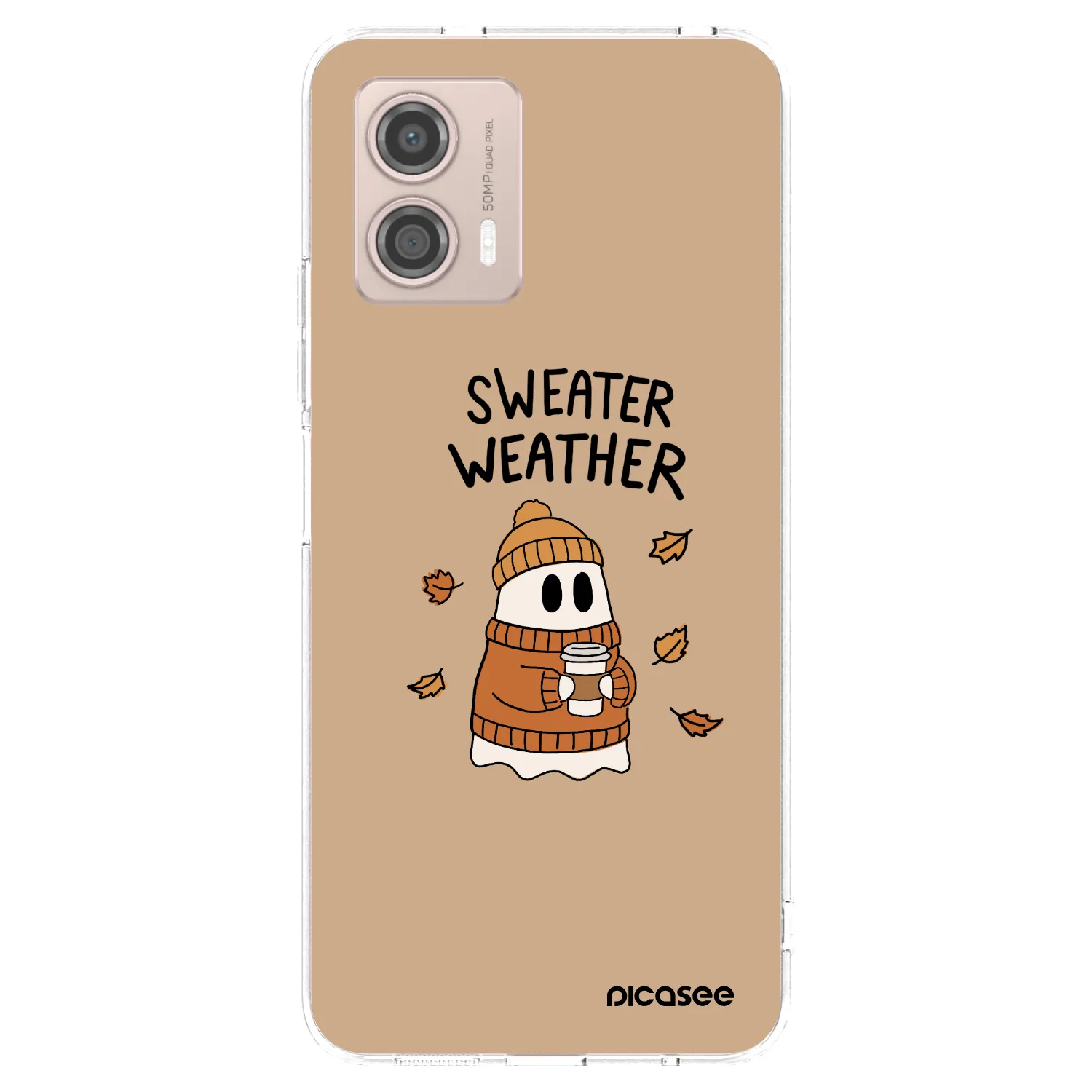 Picasee silikonski prozorni ovitek za Motorola Moto G53 5G - Sweater ghost