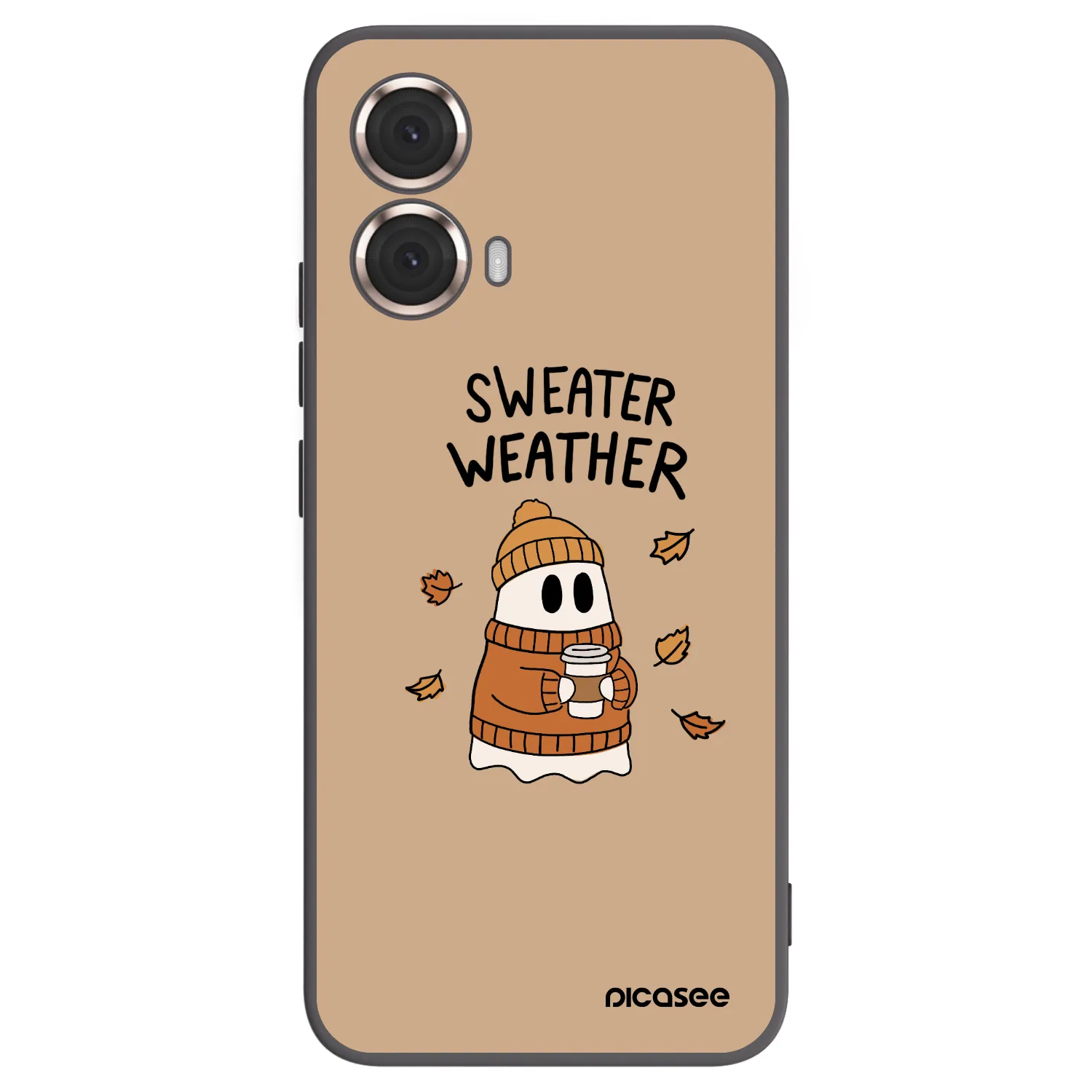 Picasee silikonski črni ovitek za Motorola Moto G85 - Sweater ghost