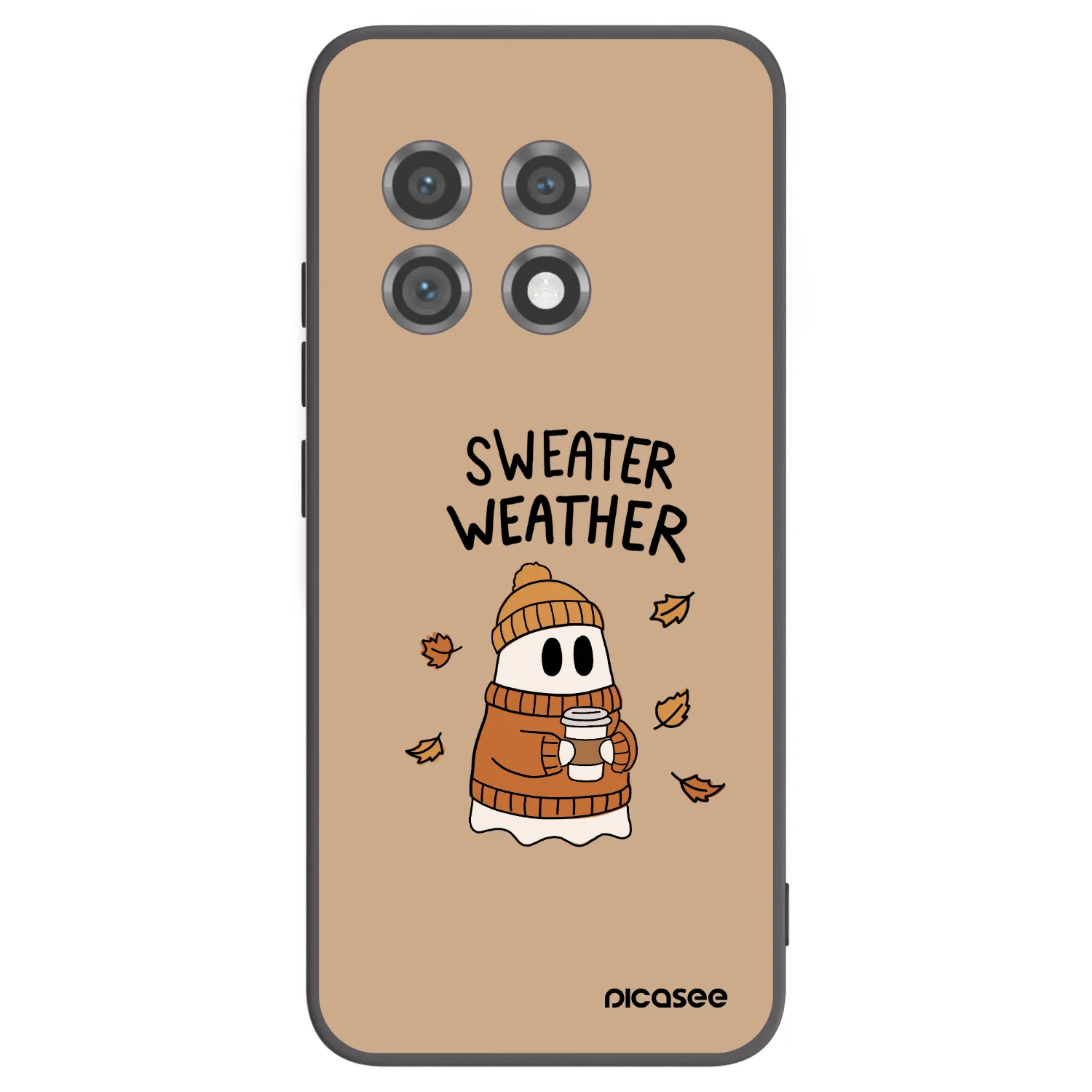 Picasee silikonski črni ovitek za OnePlus 11 5G - Sweater ghost