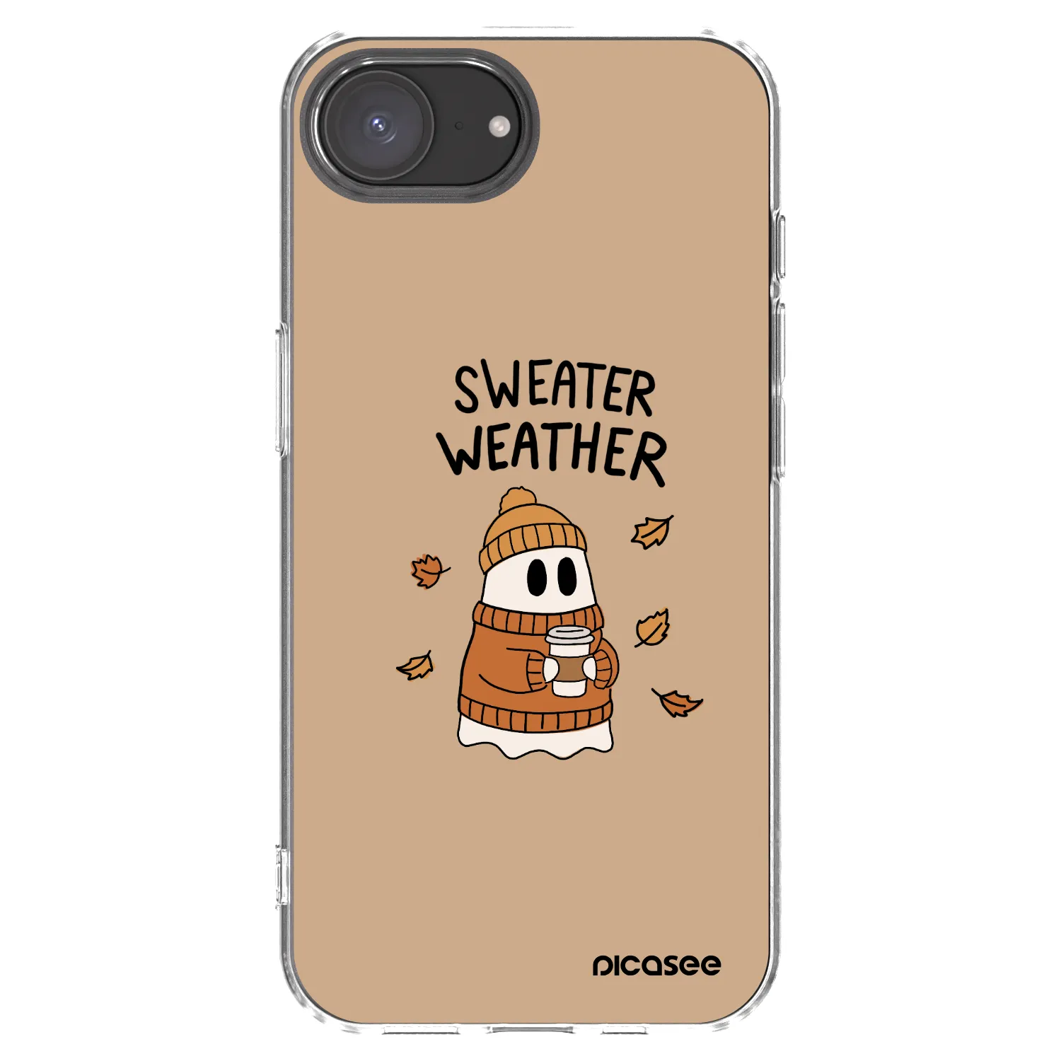 Picasee silikonski prozorni ovitek za Apple iPhone 16e - Sweater ghost
