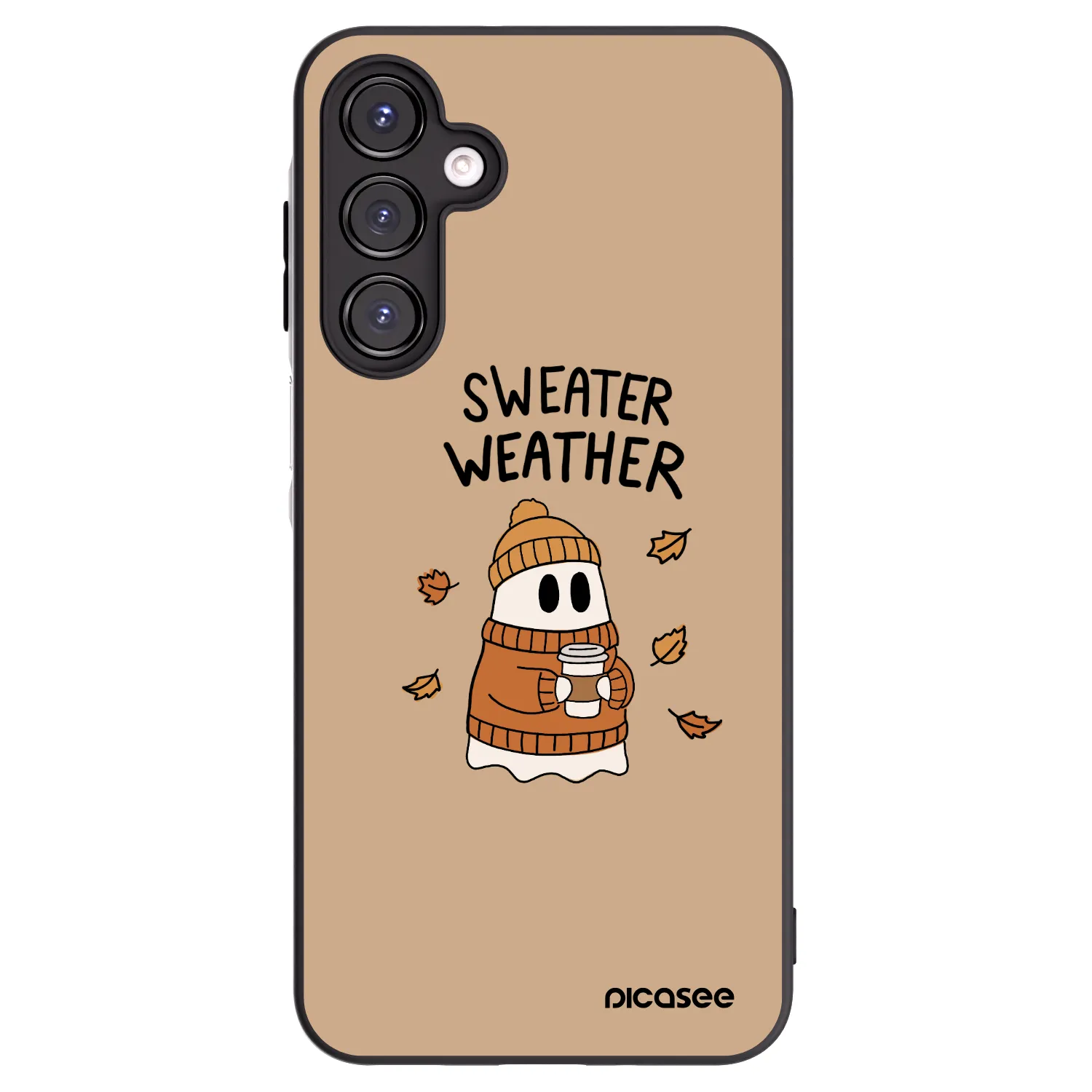 Picasee silikonski črni ovitek za Samsung Galaxy A16 5G - Sweater ghost