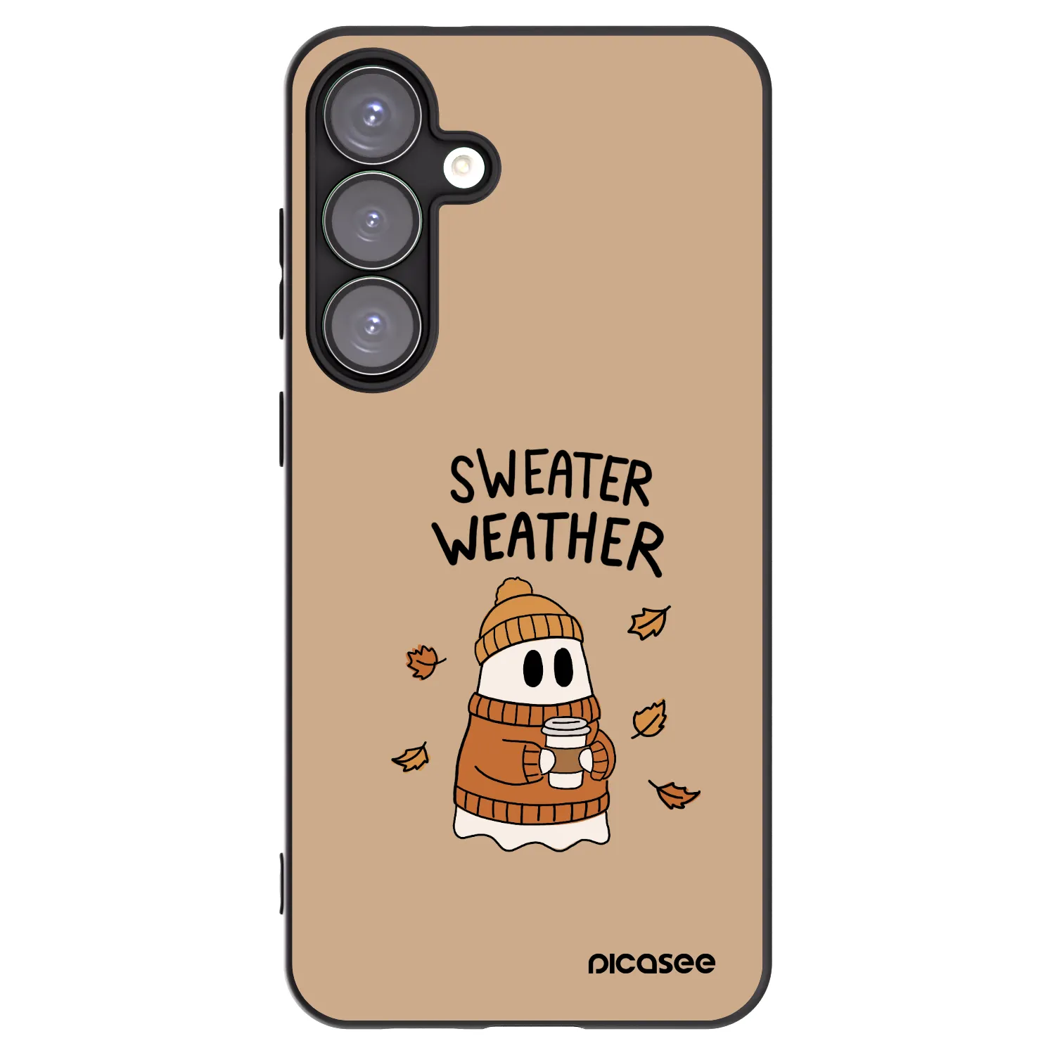 Picasee silikonski črni ovitek za Samsung Galaxy S25+ 5G - Sweater ghost