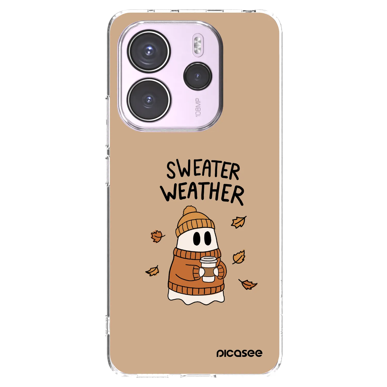 Picasee silikonski prozorni ovitek za Xiaomi Redmi Note 14 4G - Sweater ghost