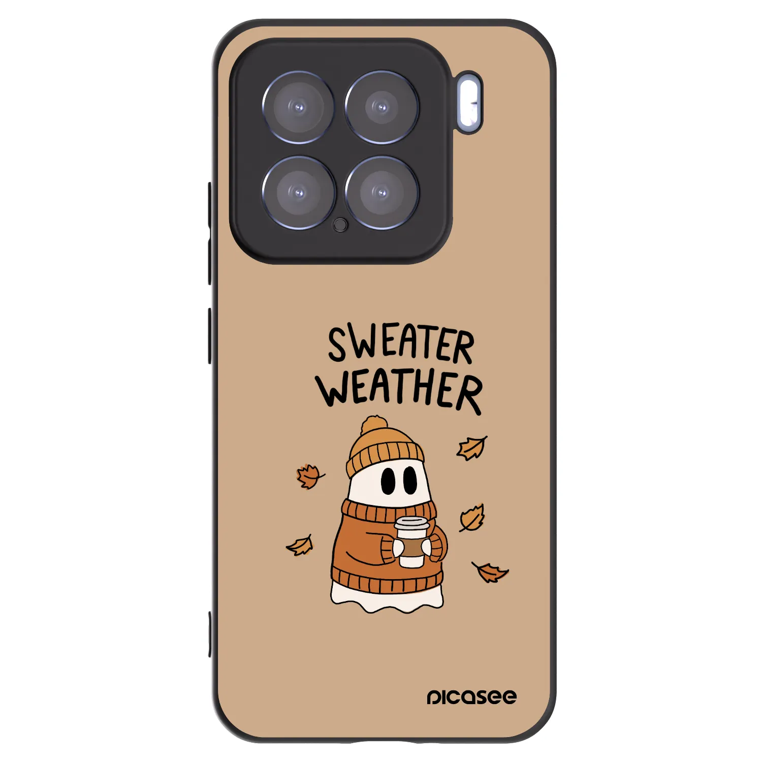 Picasee silikonski črni ovitek za Xiaomi 15 - Sweater ghost
