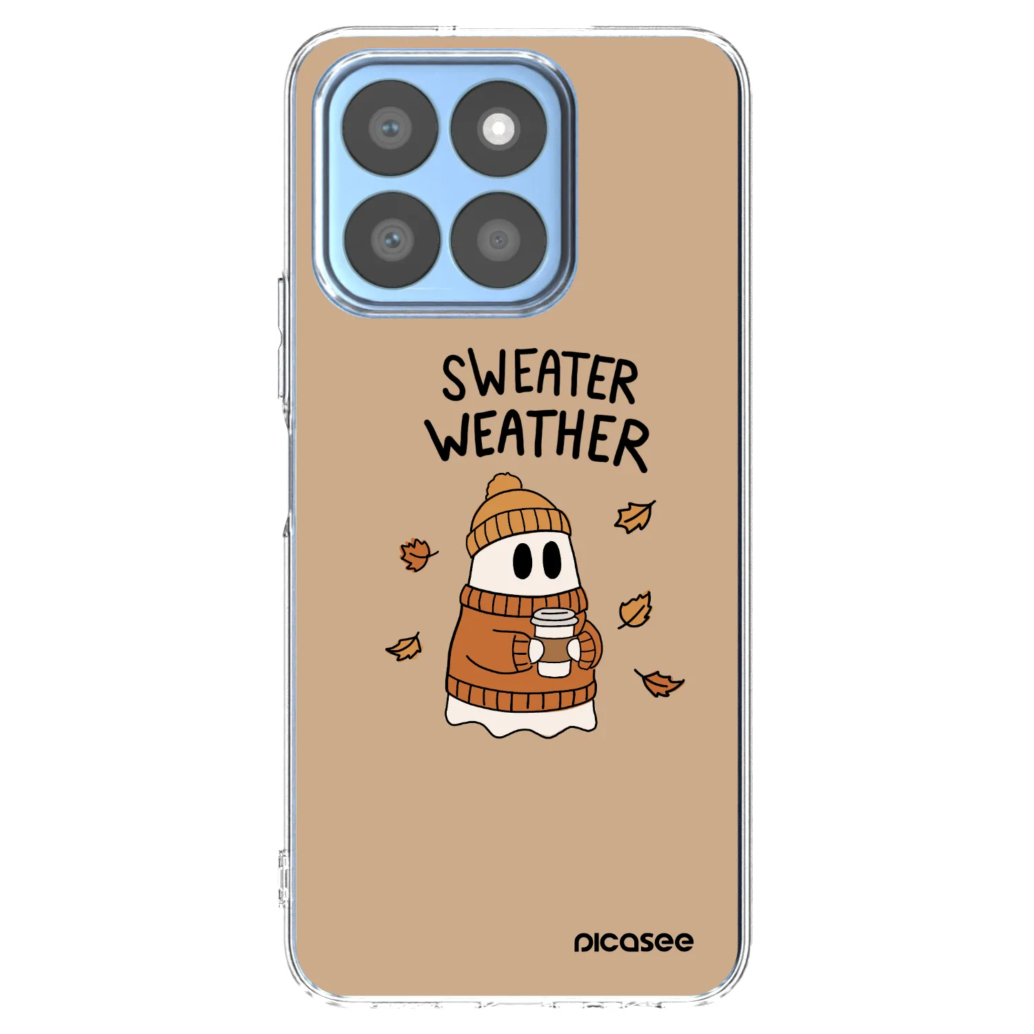 Picasee silikonski prozorni ovitek za Honor X8c - Sweater ghost