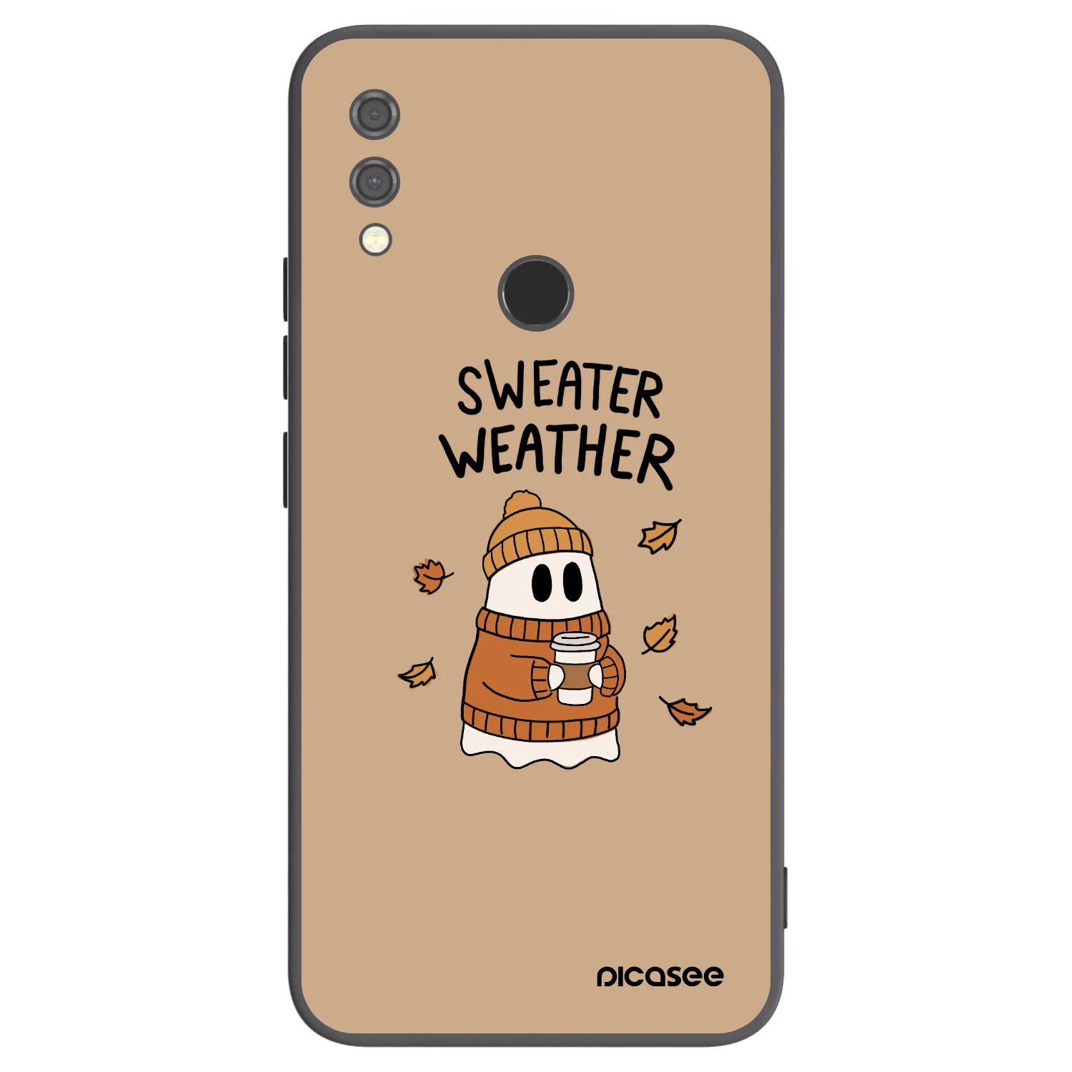 Picasee silikonski črni ovitek za Xiaomi Redmi Note 7 - Sweater ghost