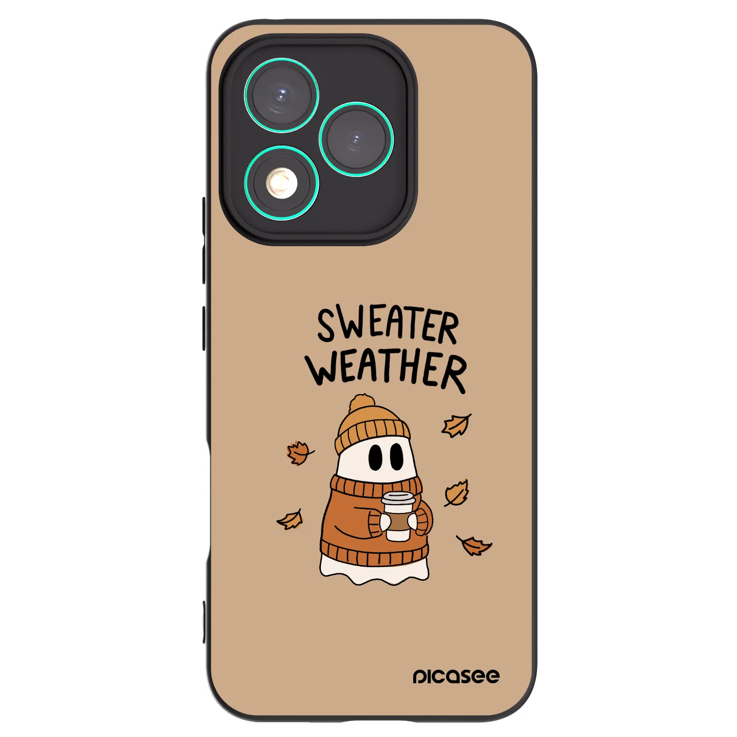 Picasee silikonski črni ovitek za Honor 400 Lite 5G - Sweater ghost