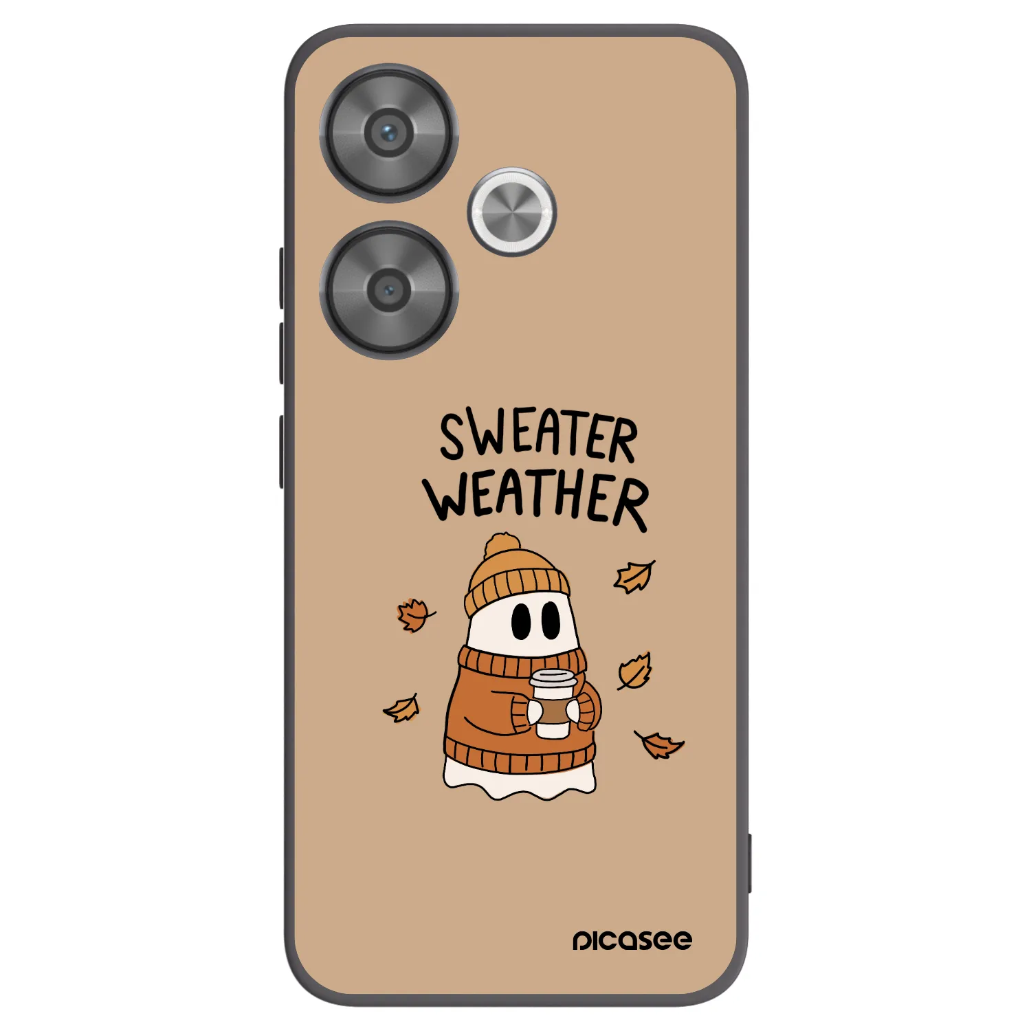 Picasee silikonski črni ovitek za Xiaomi Poco F6 - Sweater ghost