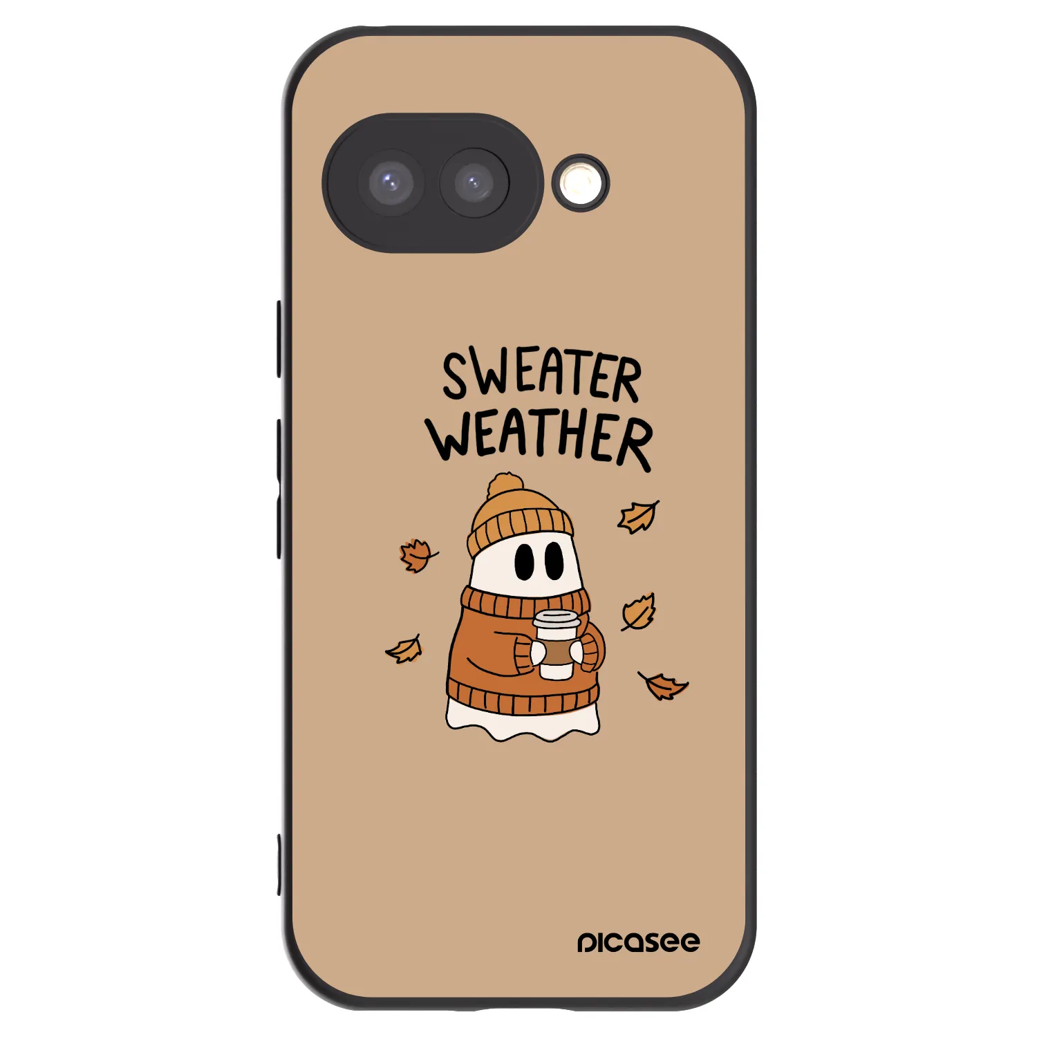 Picasee silikonski črni ovitek za Google Pixel 9a - Sweater ghost
