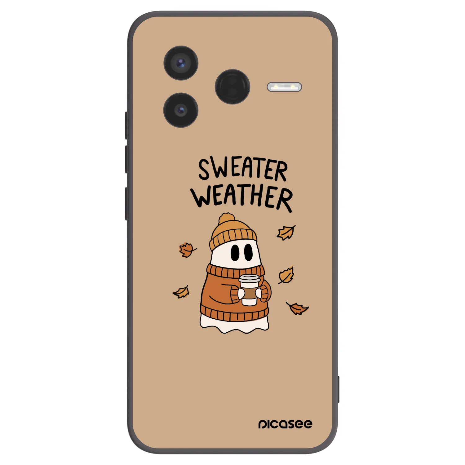 Picasee silikonski črni ovitek za Xiaomi Poco F7 Pro 5G - Sweater ghost