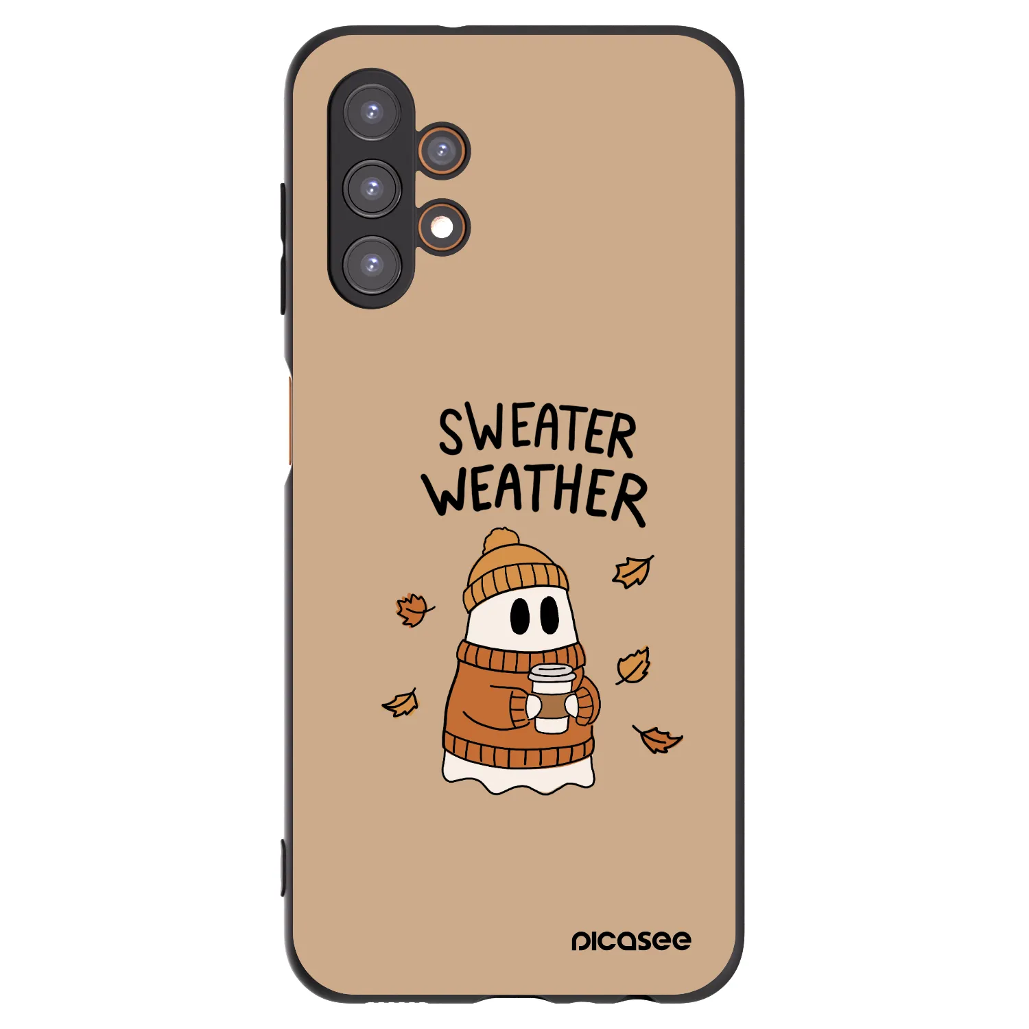 Picasee silikonski črni ovitek za Samsung Galaxy A13 5G - Sweater ghost