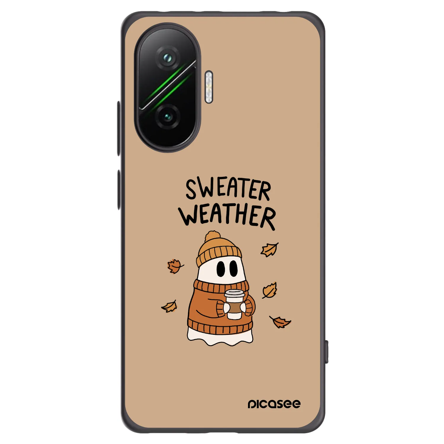 Picasee silikonski črni ovitek za Xiaomi Poco F7 5G - Sweater ghost