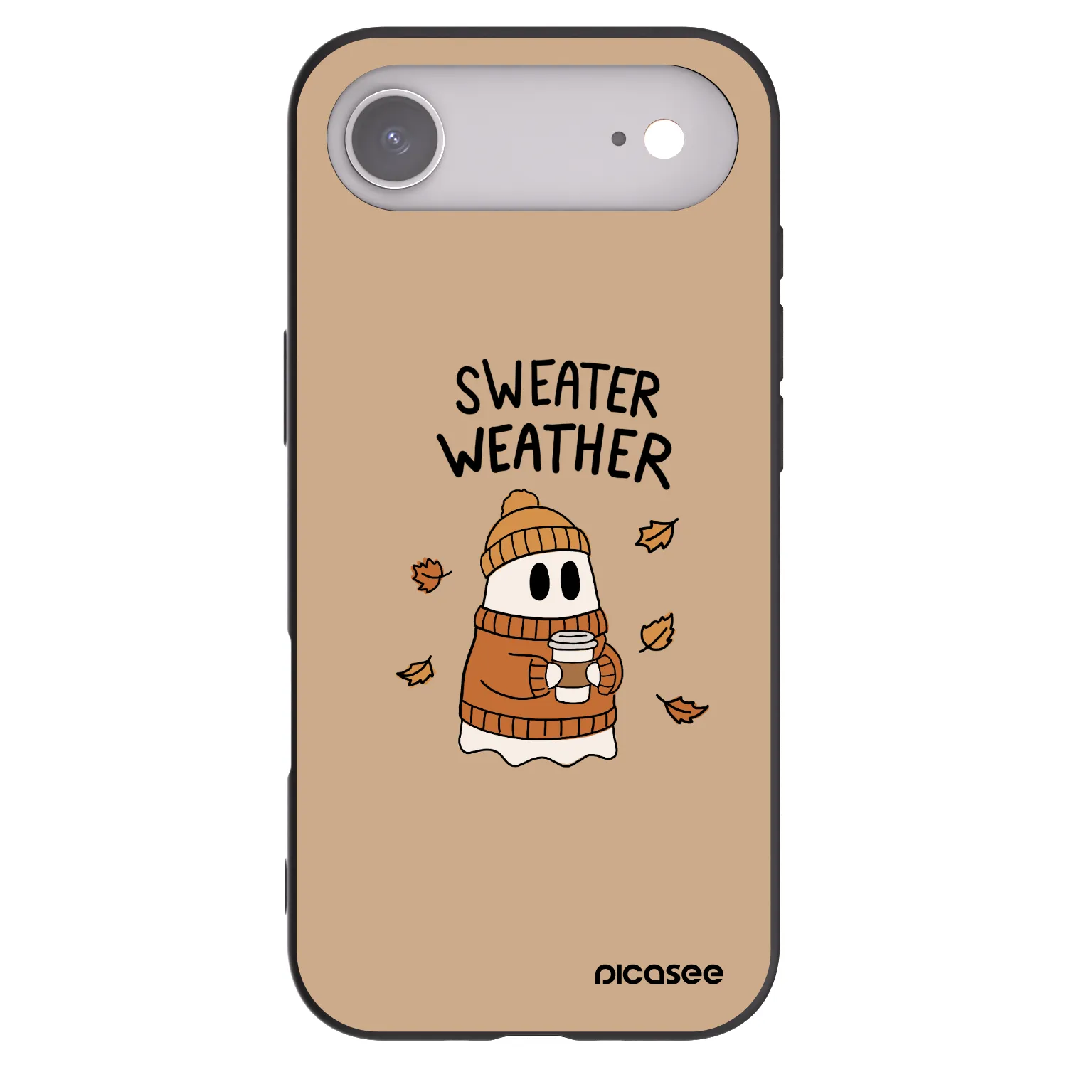 Picasee silikonski črni ovitek za Apple iPhone Air - Sweater ghost