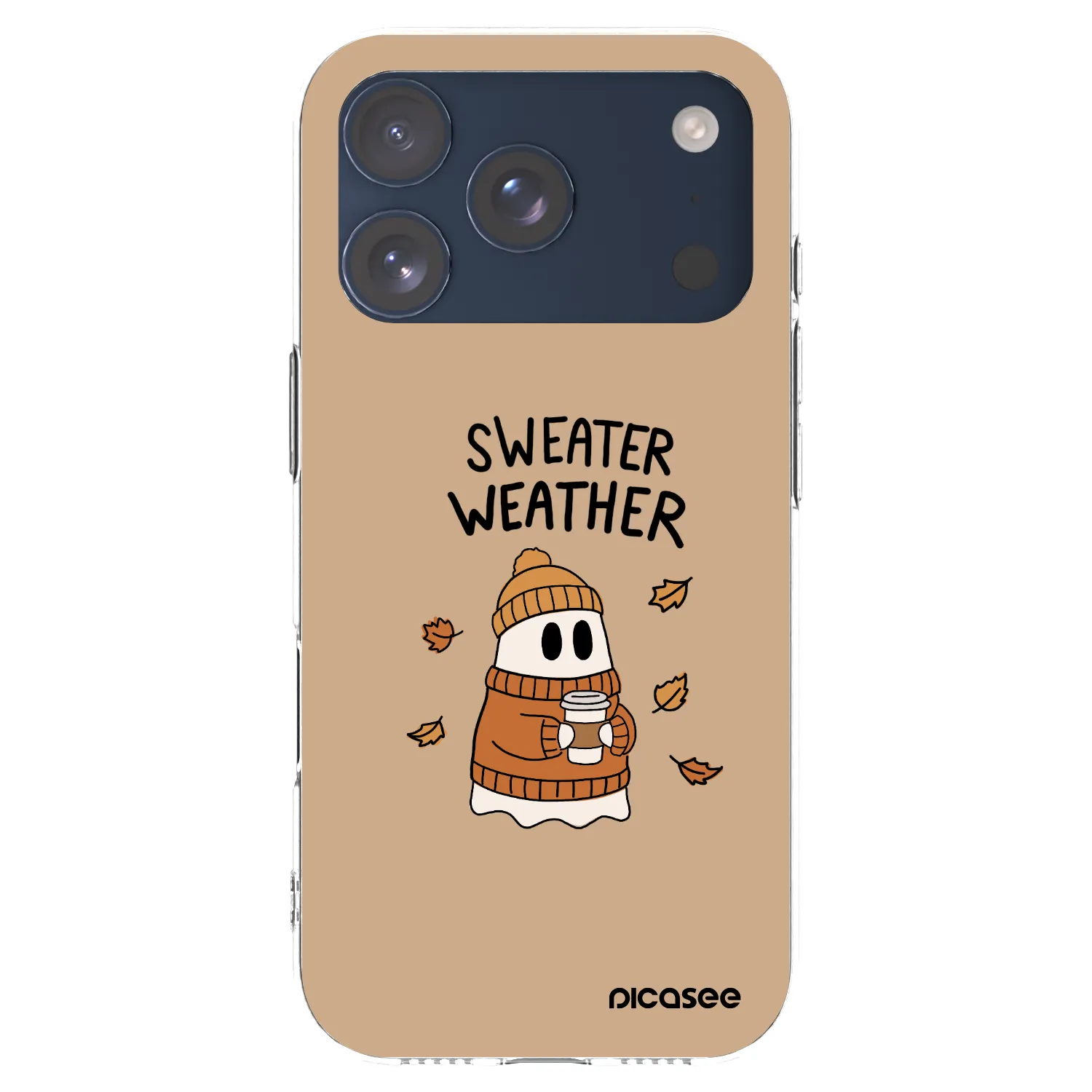 Picasee silikonski prozorni ovitek za Apple iPhone 17 Pro - Sweater ghost