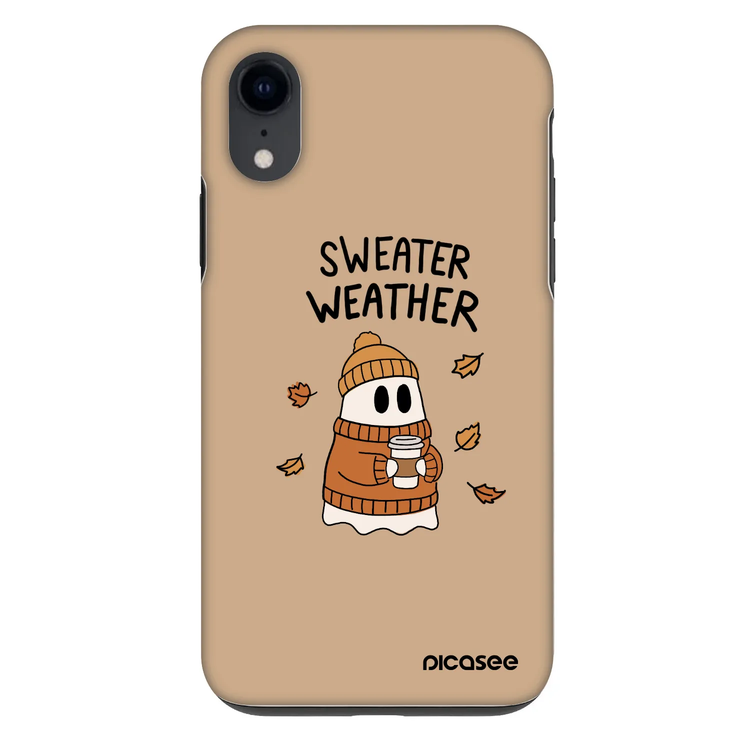 Picasee Fashion Case za Apple iPhone XR - Sweater ghost