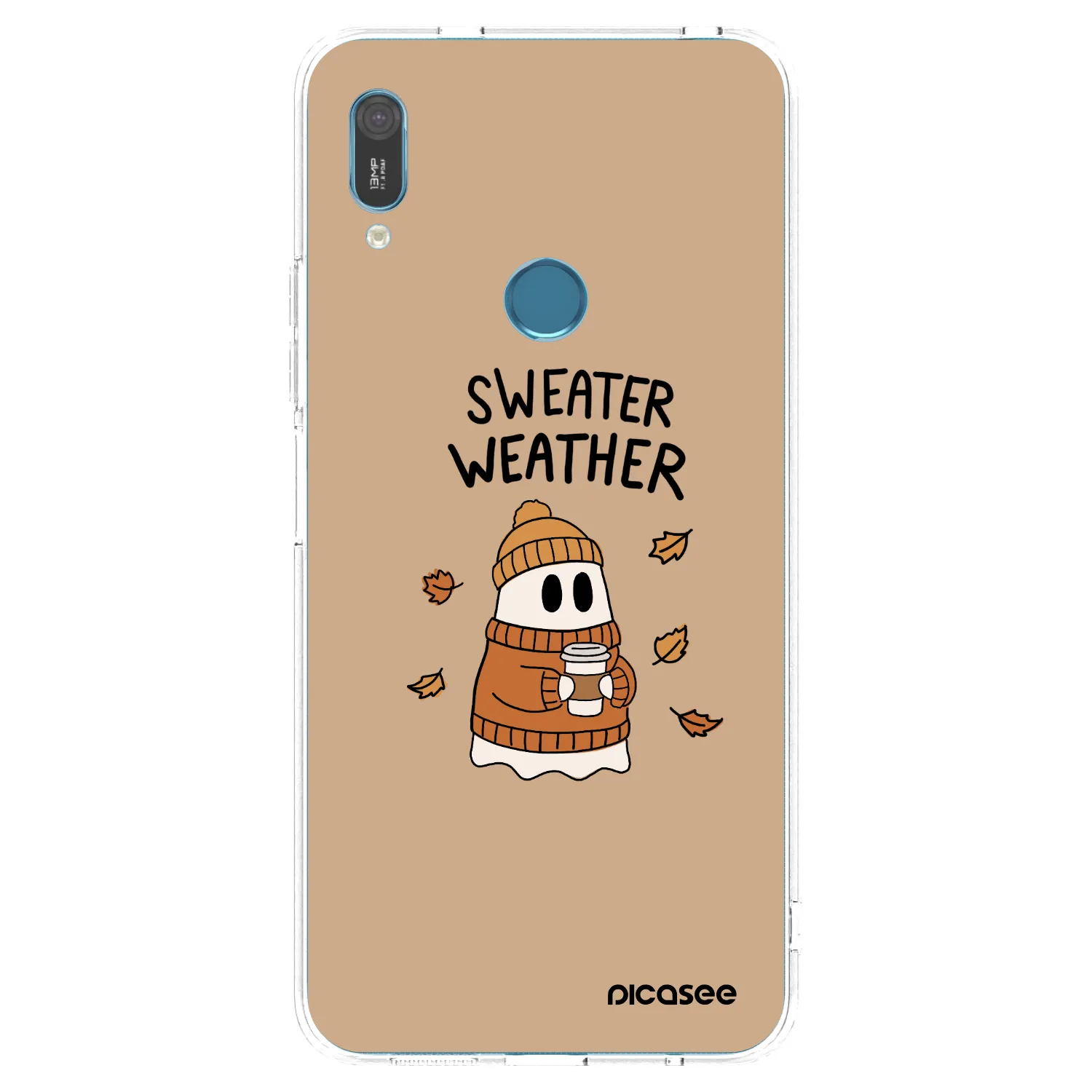 Picasee silikonski prozorni ovitek za Huawei Y6 2019 - Sweater ghost