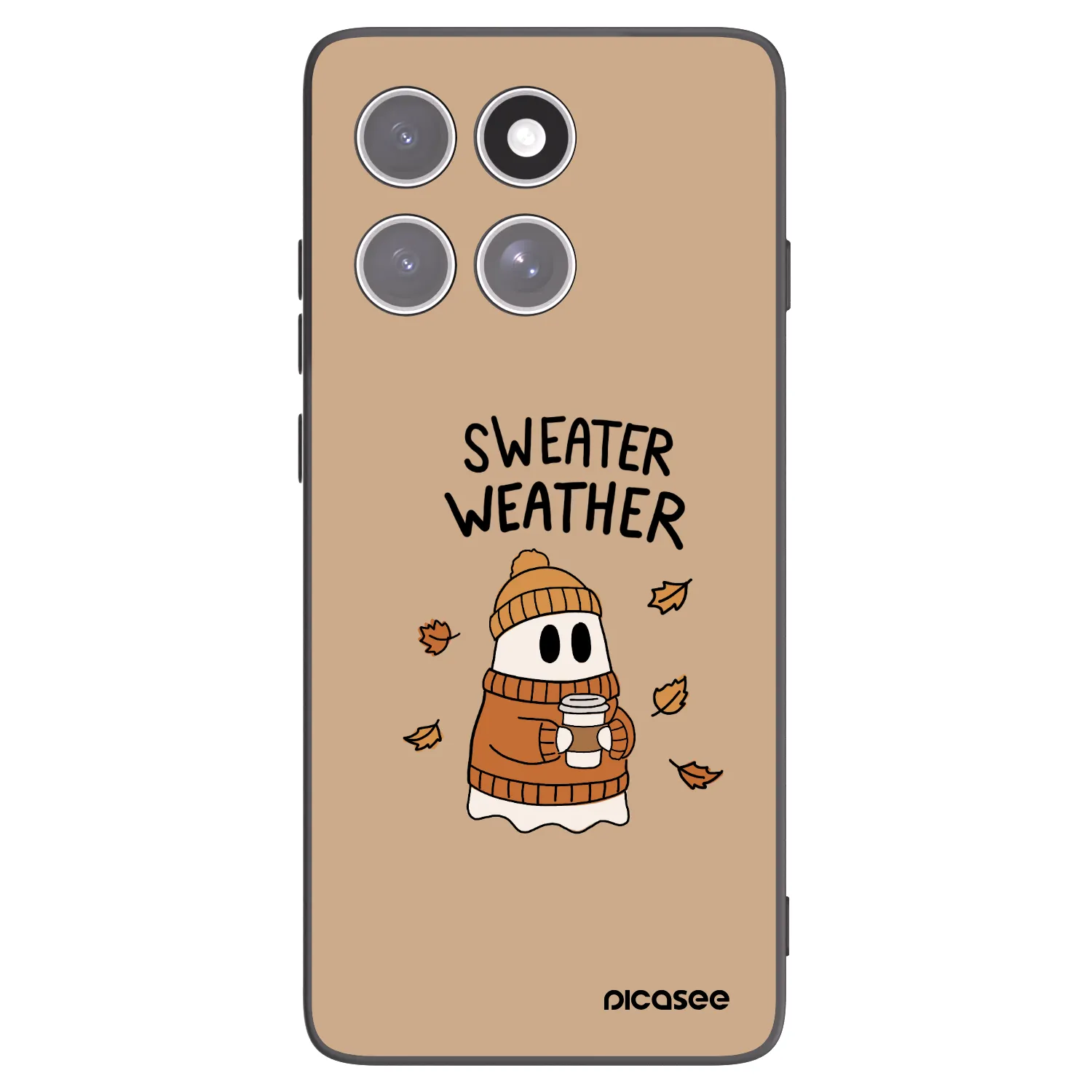 Picasee silikonski črni ovitek za Motorola Edge 60 Pro - Sweater ghost