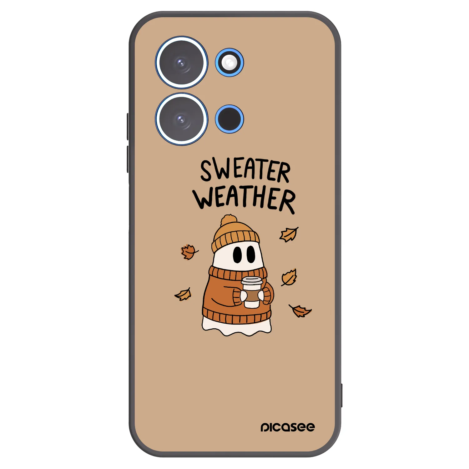 Picasee silikonski črni ovitek za Xiaomi Redmi 15C 4G - Sweater ghost