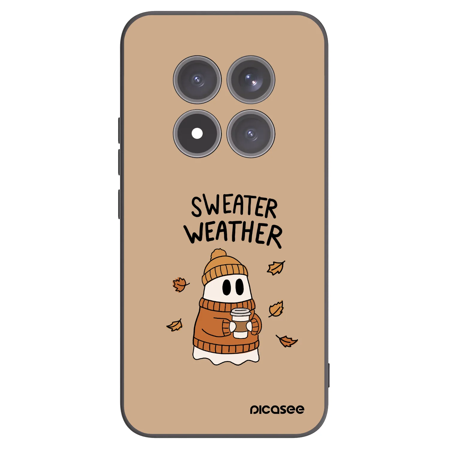 Picasee silikonski črni ovitek za Xiaomi Redmi Note 15 Pro+ - Sweater ghost