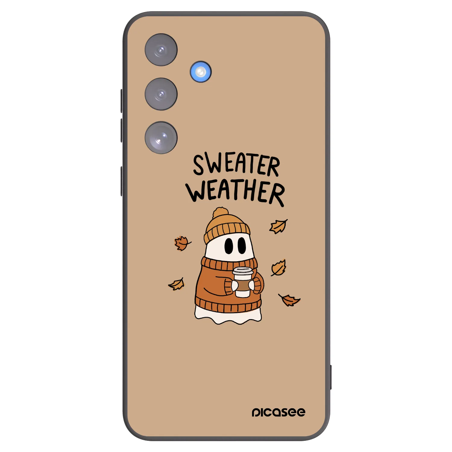 Picasee silikonski črni ovitek za Samsung Galaxy S25 FE 5G - Sweater ghost