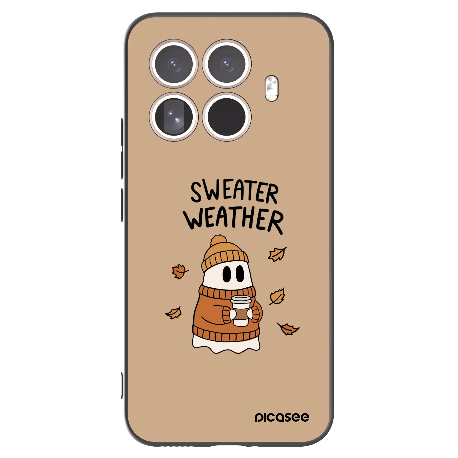 Picasee silikonski črni ovitek za Xiaomi 15T Pro - Sweater ghost