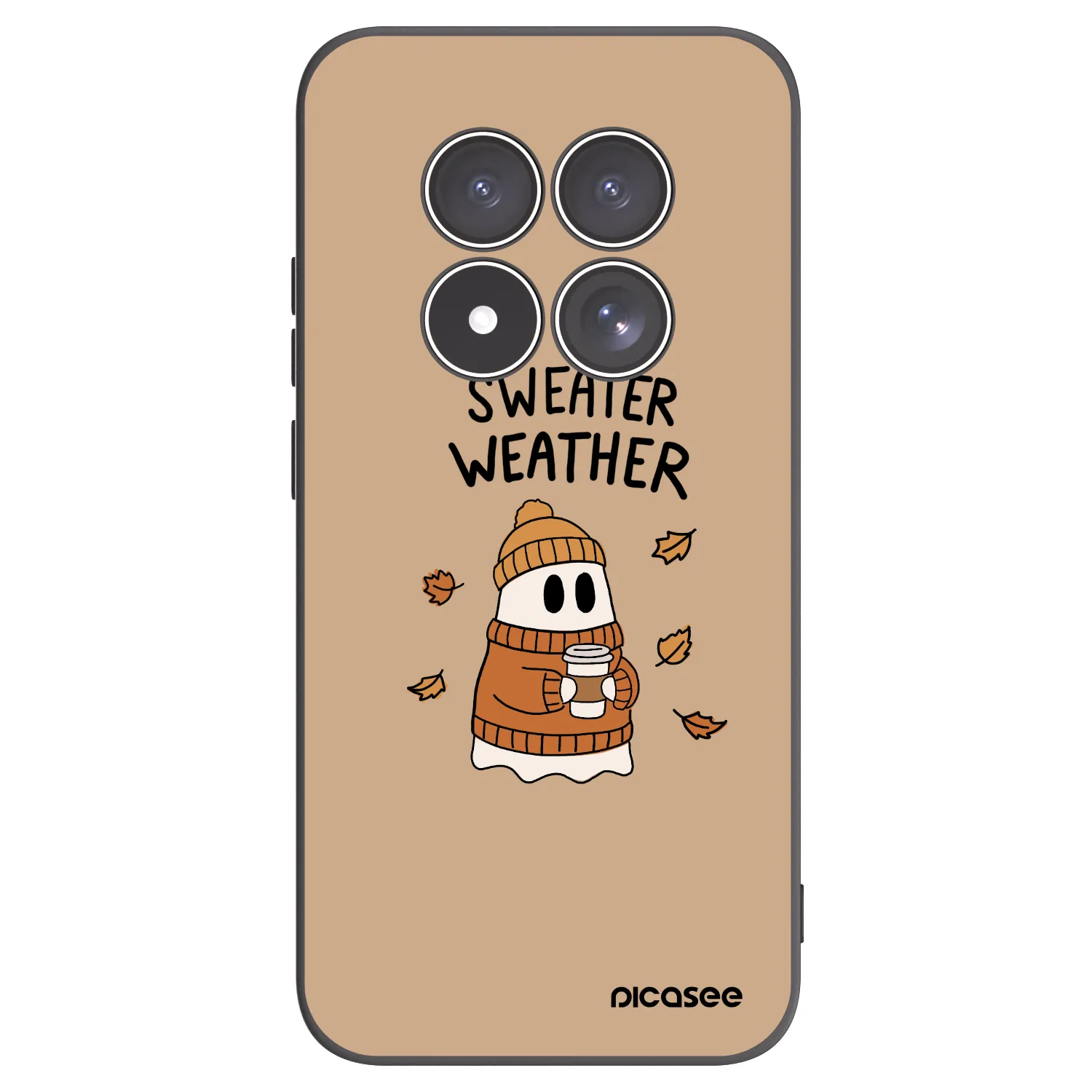 Picasee silikonski črni ovitek za Xiaomi Redmi Note 15 Pro 5G - Sweater ghost