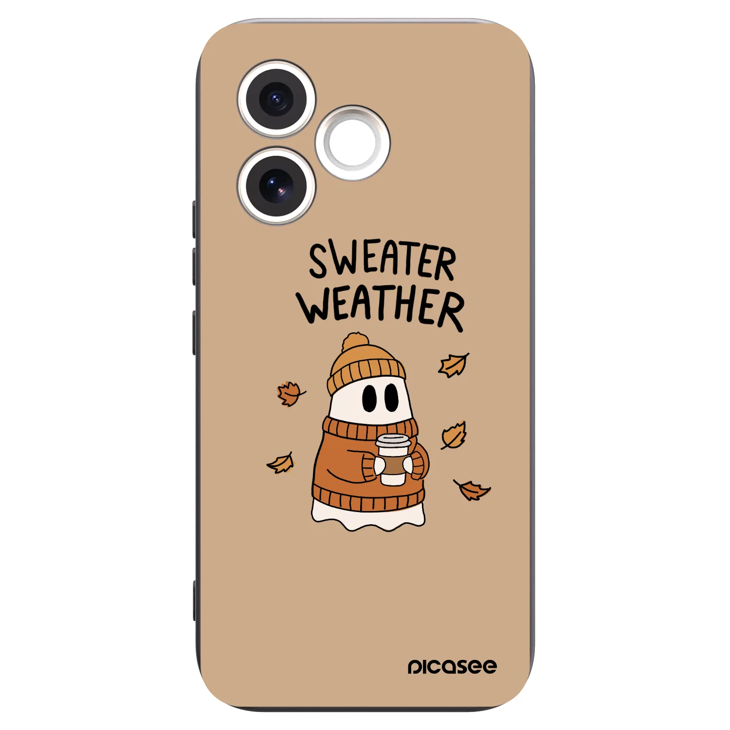 Picasee silikonski črni ovitek za Honor 600 Lite - Sweater ghost