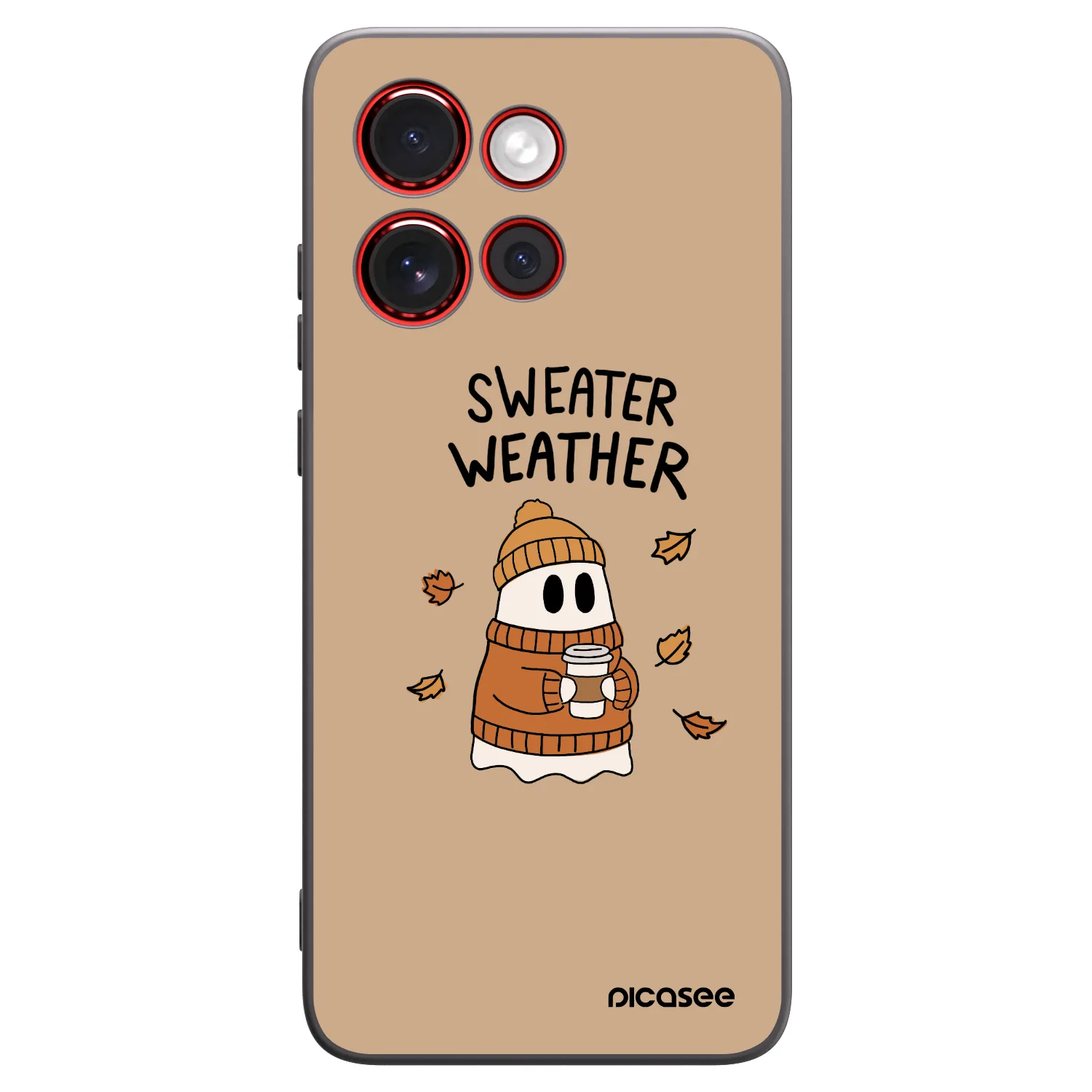 Picasee silikonski črni ovitek za Motorola Edge 60 Neo 5G - Sweater ghost