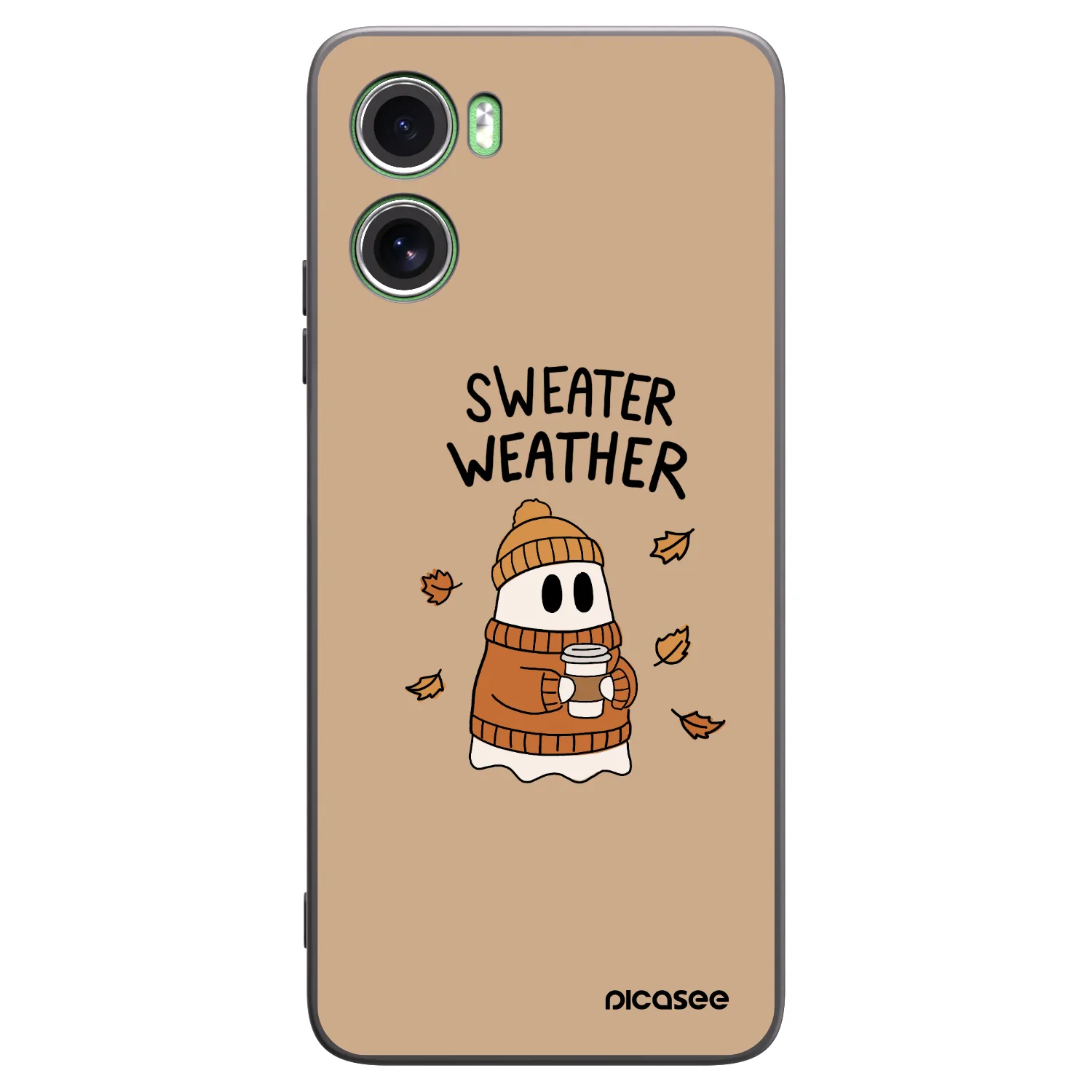 Picasee silikonski črni ovitek za Motorola Moto G06 - Sweater ghost