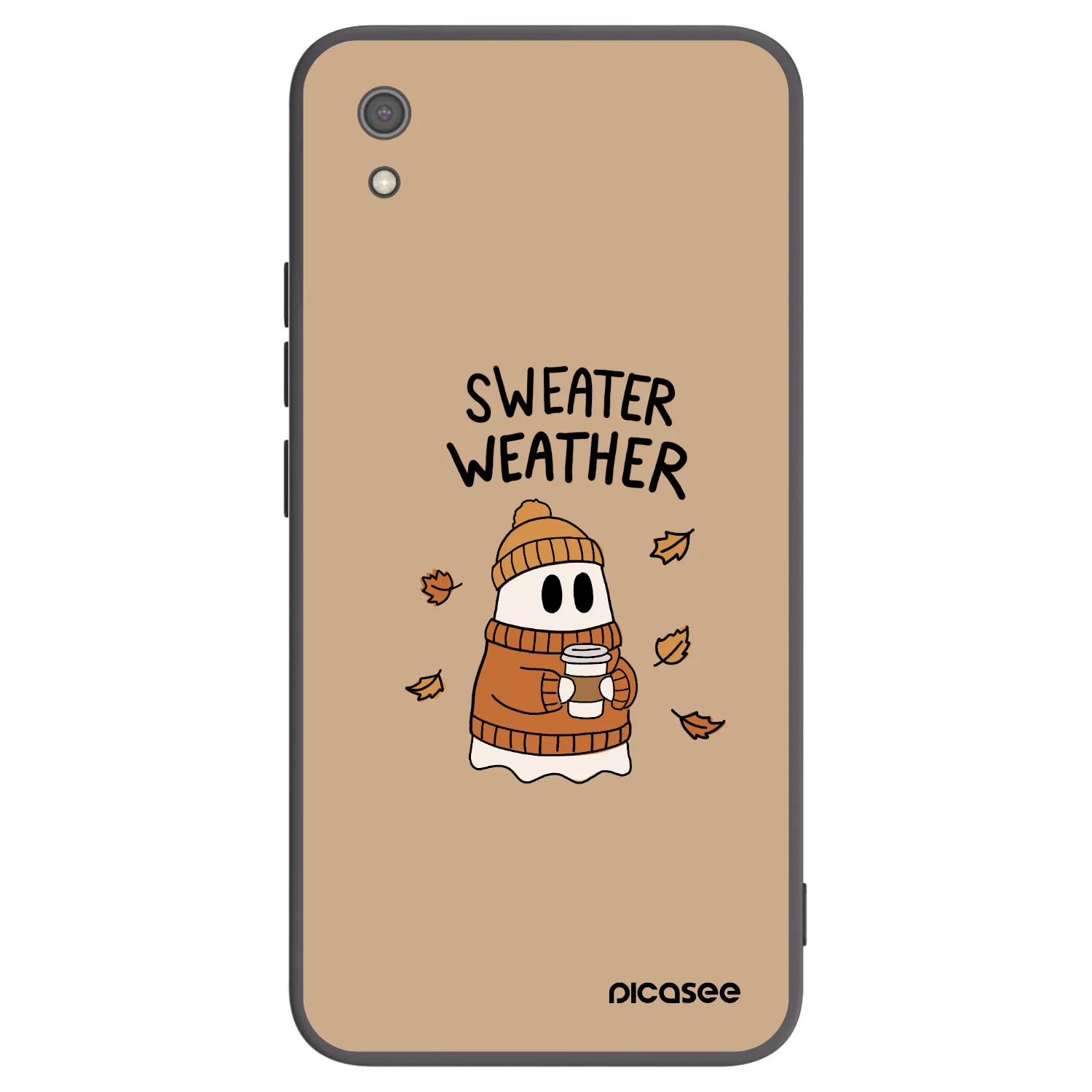 Picasee silikonski črni ovitek za Xiaomi Redmi 7A - Sweater ghost