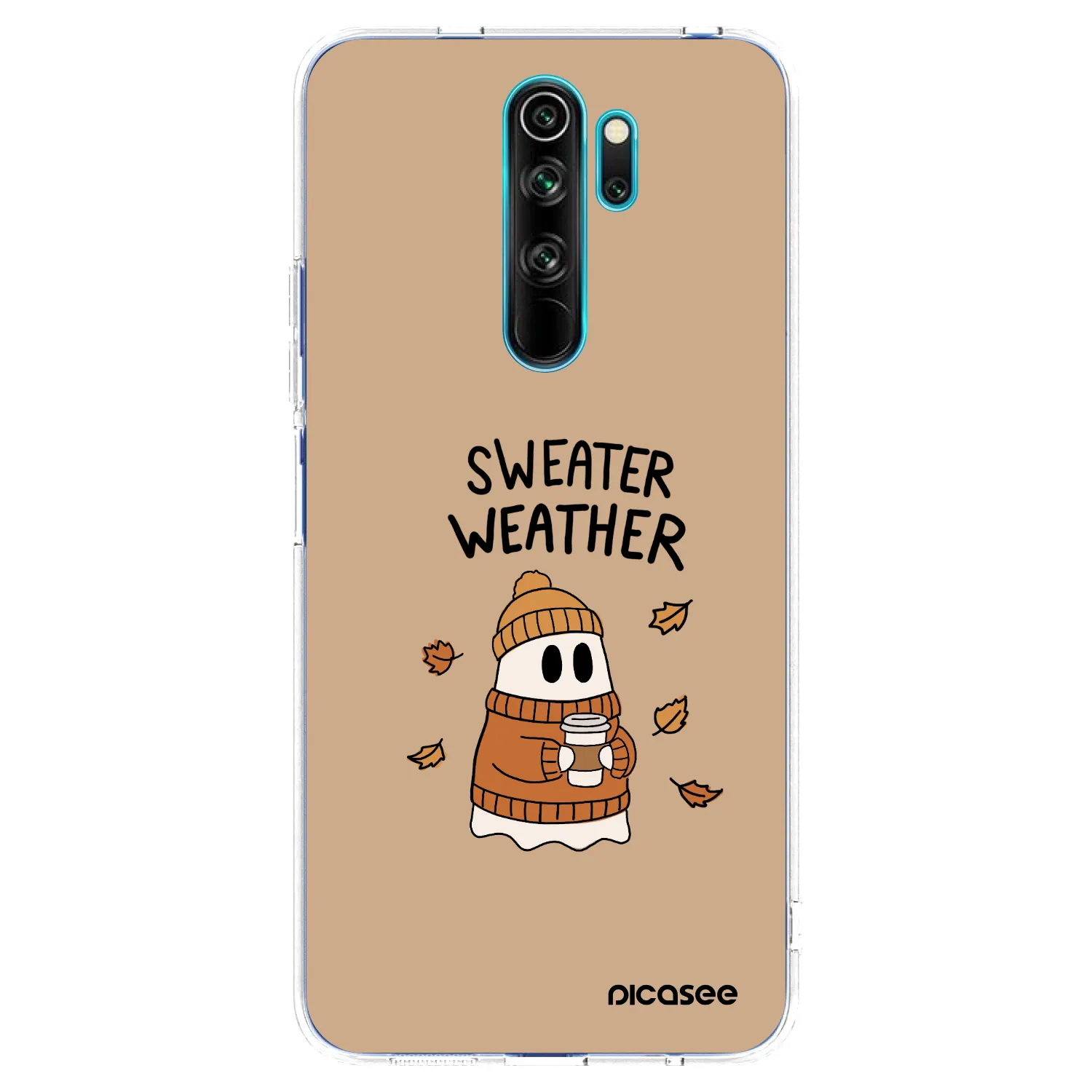 Picasee silikonski prozorni ovitek za Xiaomi Redmi Note 8 Pro - Sweater ghost