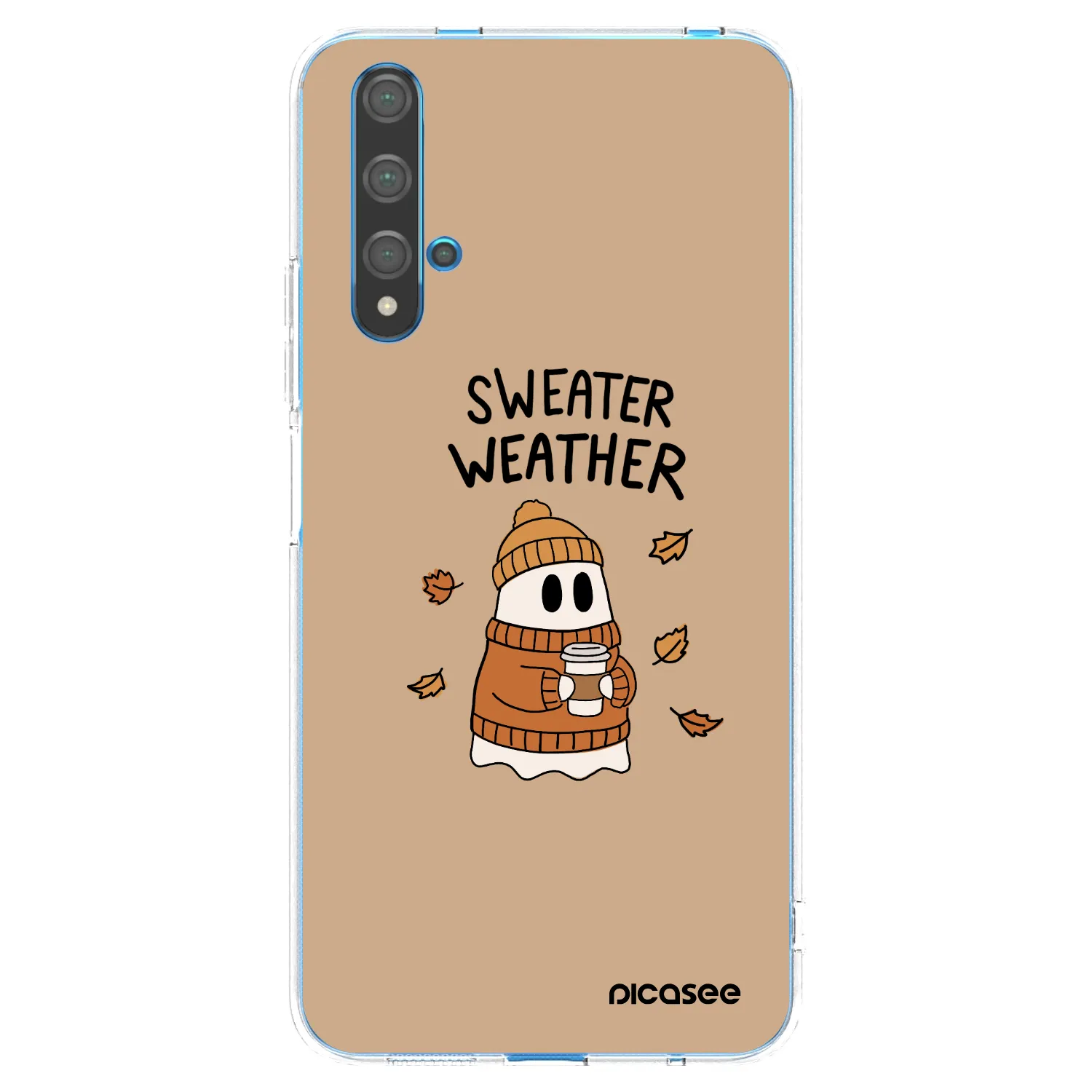 Picasee silikonski prozorni ovitek za Huawei Nova 5T - Sweater ghost