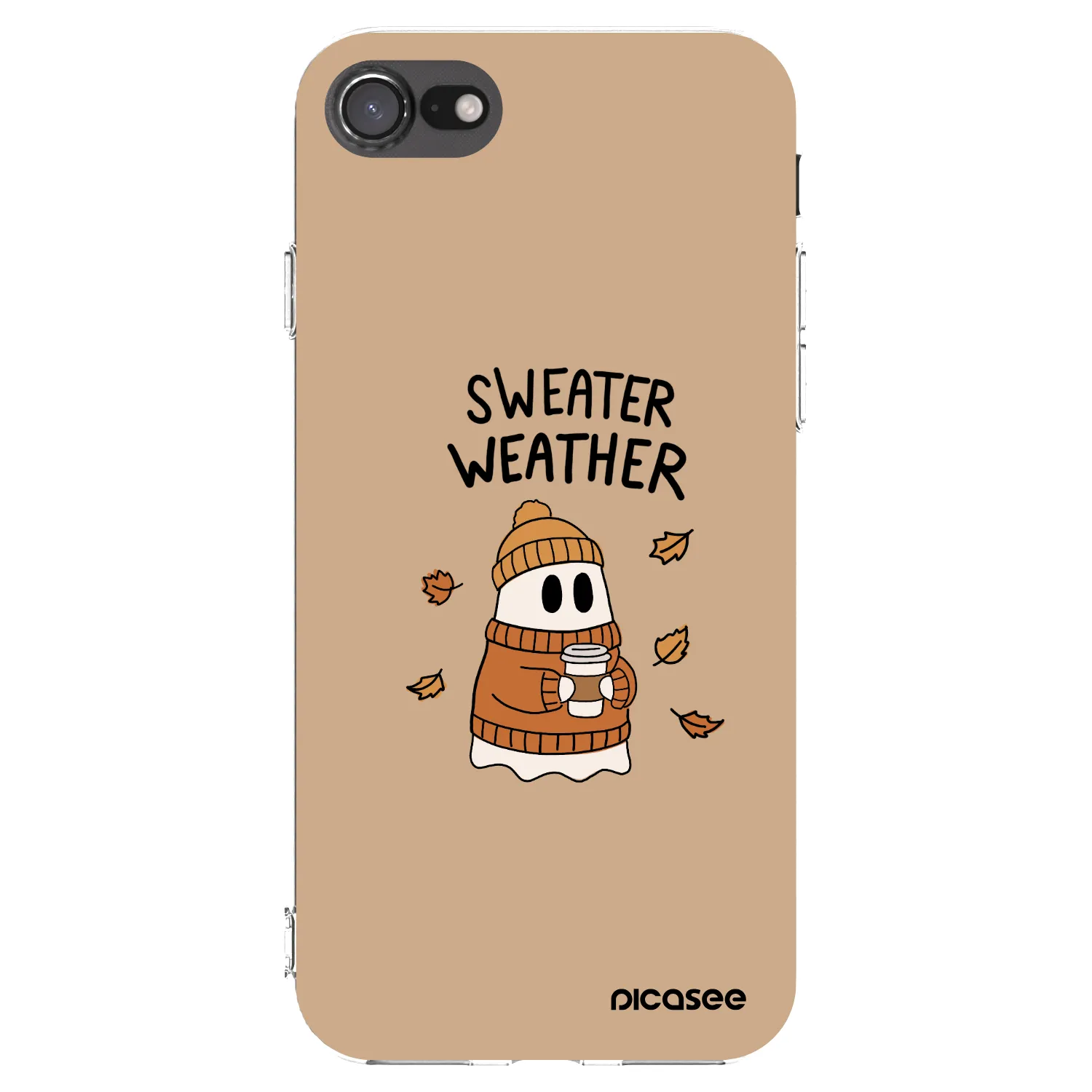 Picasee silikonski prozorni ovitek za Apple iPhone SE 2020 - Sweater ghost